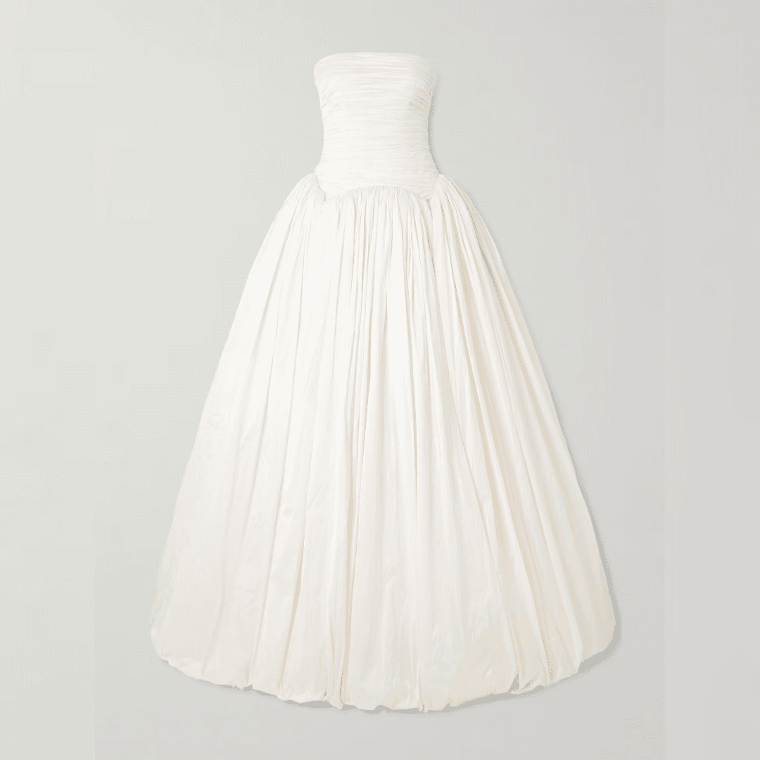 Danielle Frankel Drew strapless taffeta gown