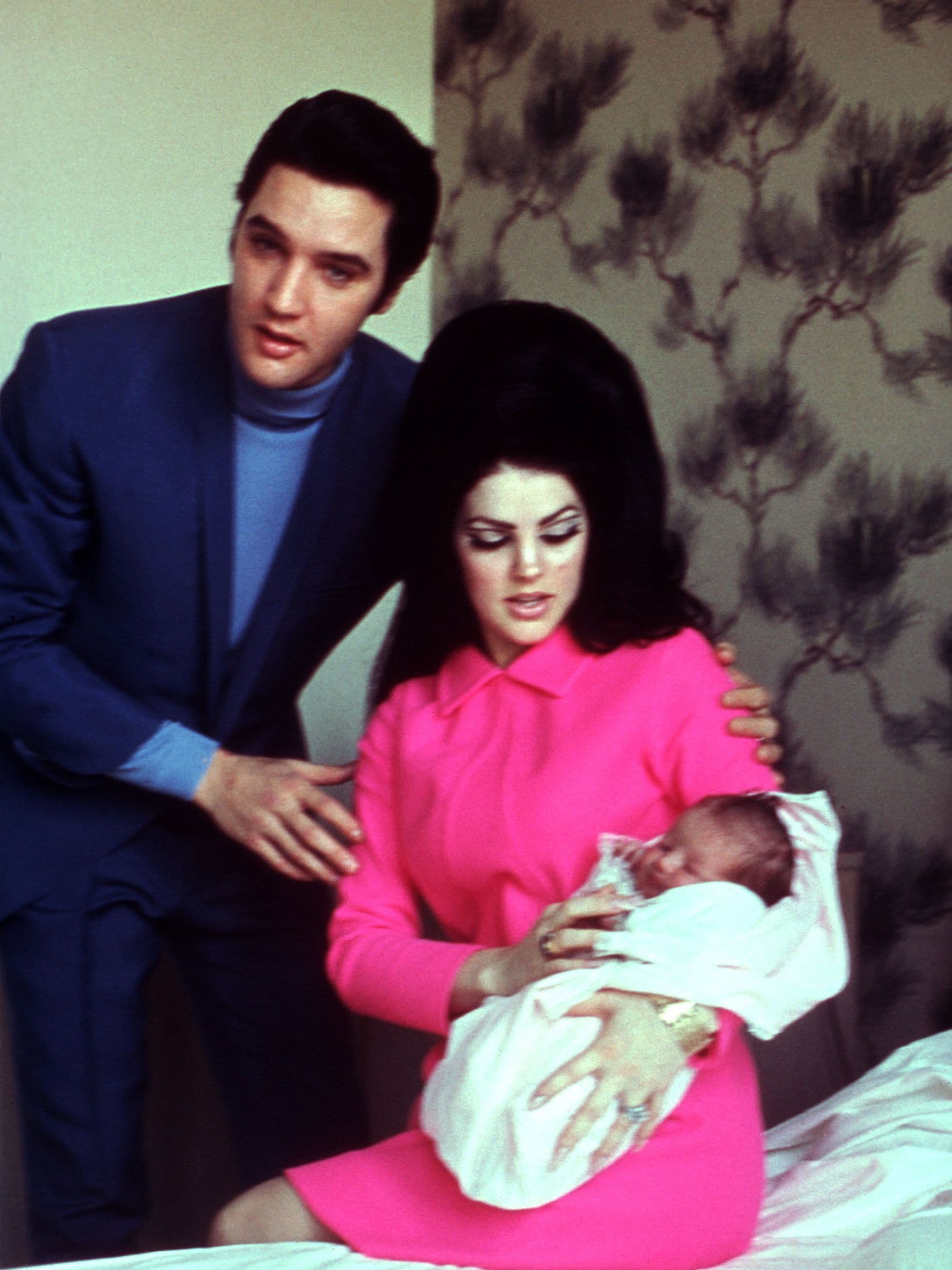 Elvis and Priscilla Presley in 1968.