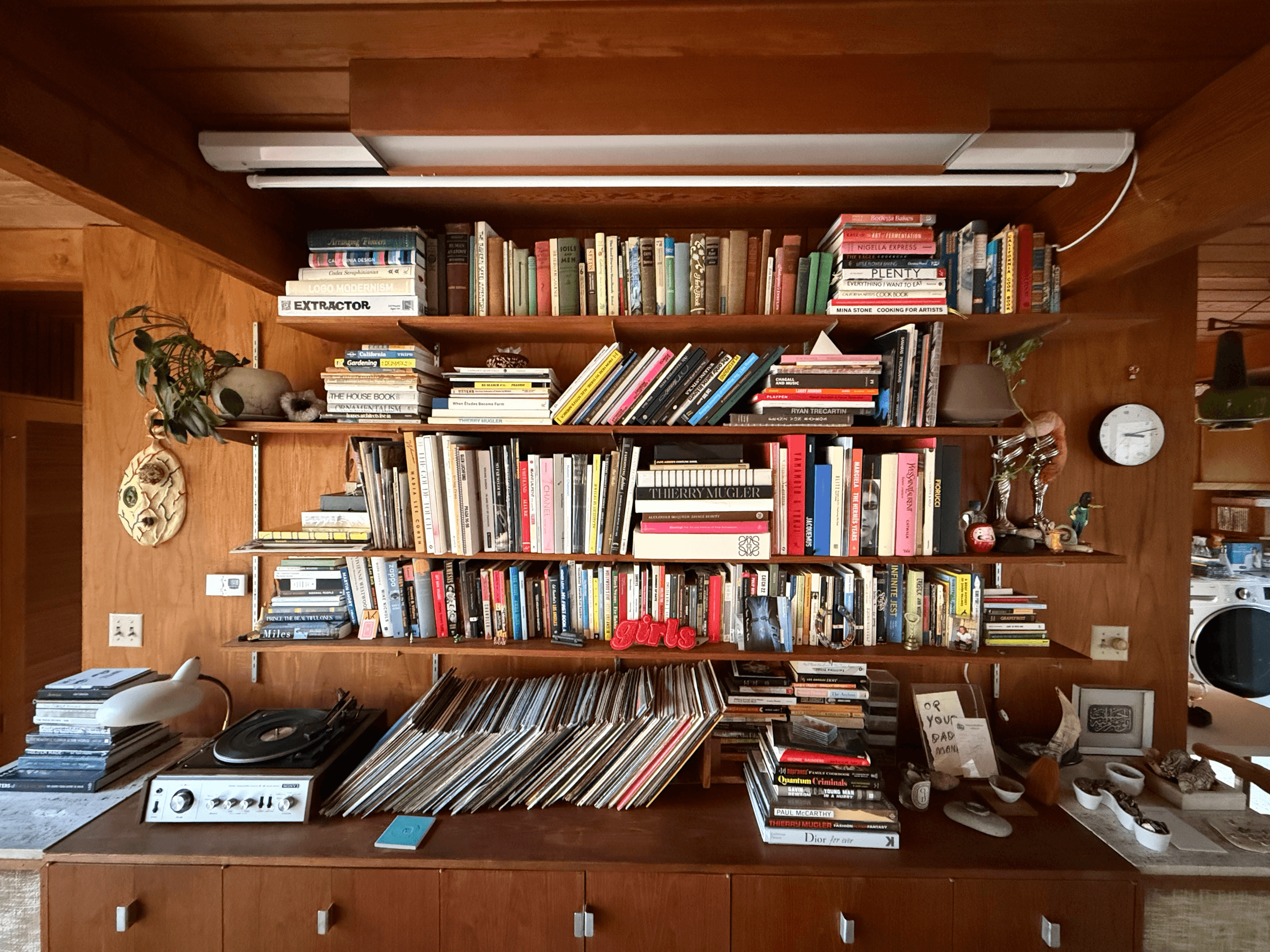 Natasha Newman-Thomas' bookshelf.
