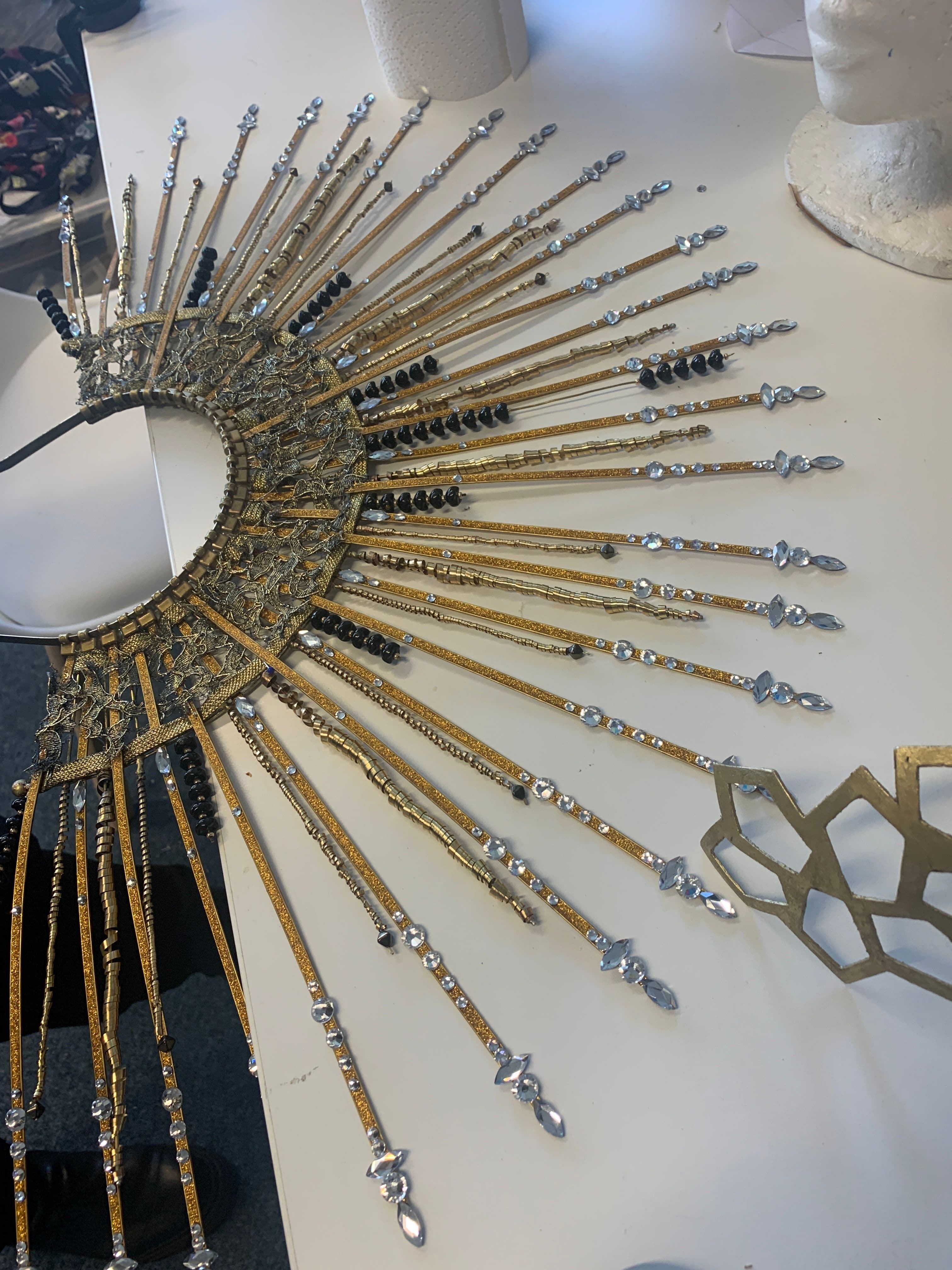 One of Bina Daigeler's custom-made headpieces used in the film.