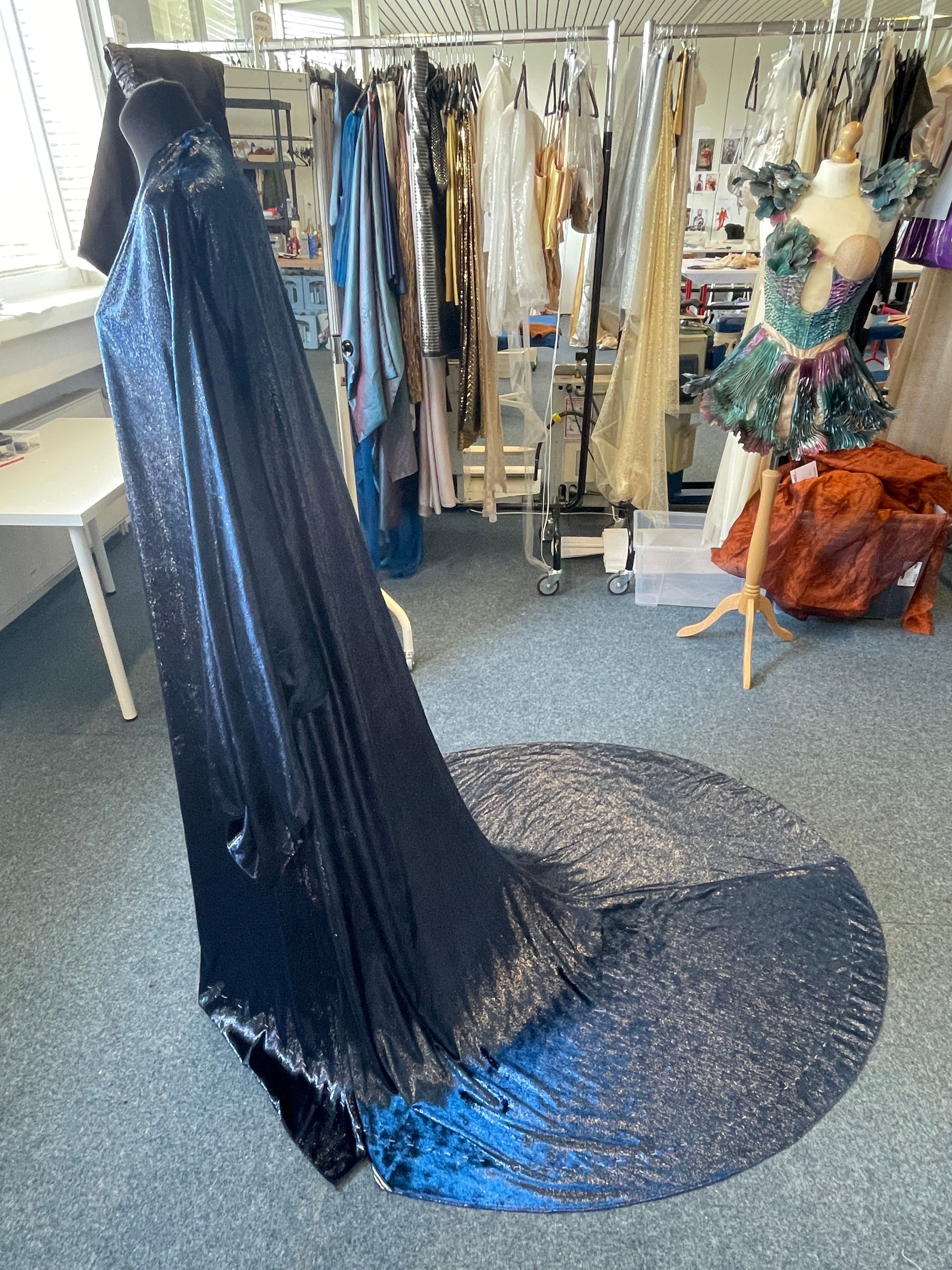 A shot of Mother Mary’s trailing metallic cape opens the film.