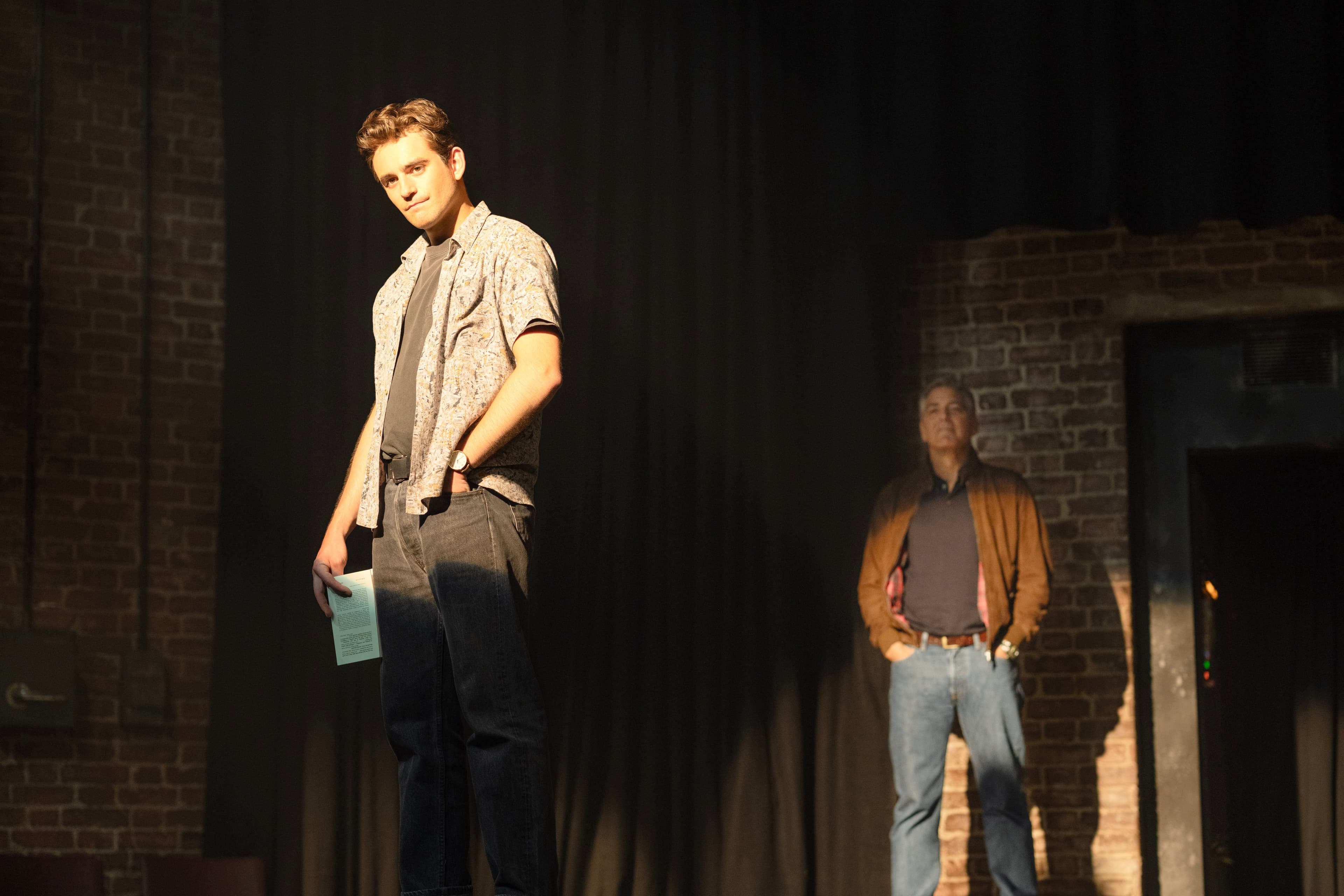 Charlie Rowe plays a younger version of Clooney's character in "Jay Kelly".
