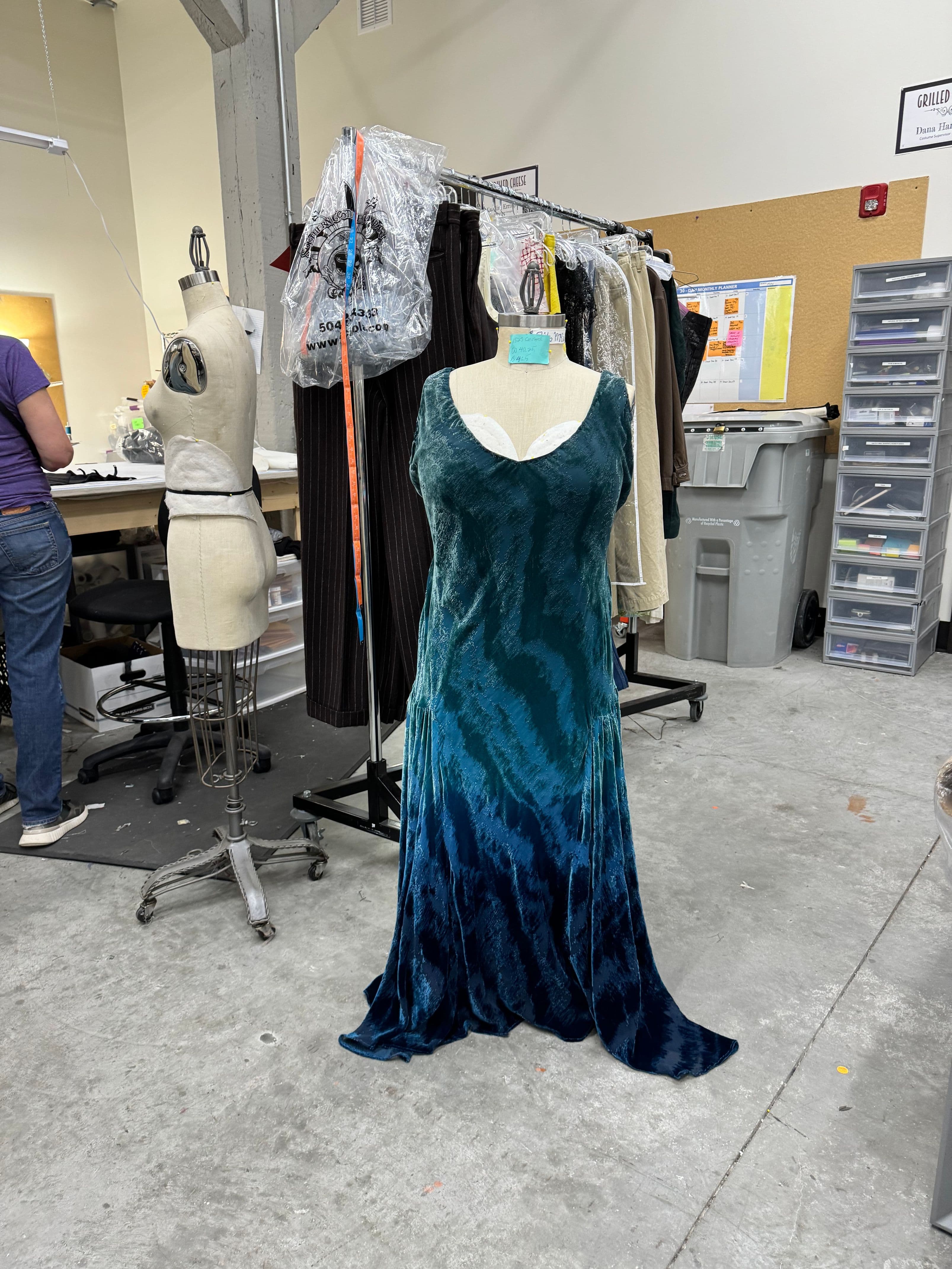 Blue dress in "Sinners."