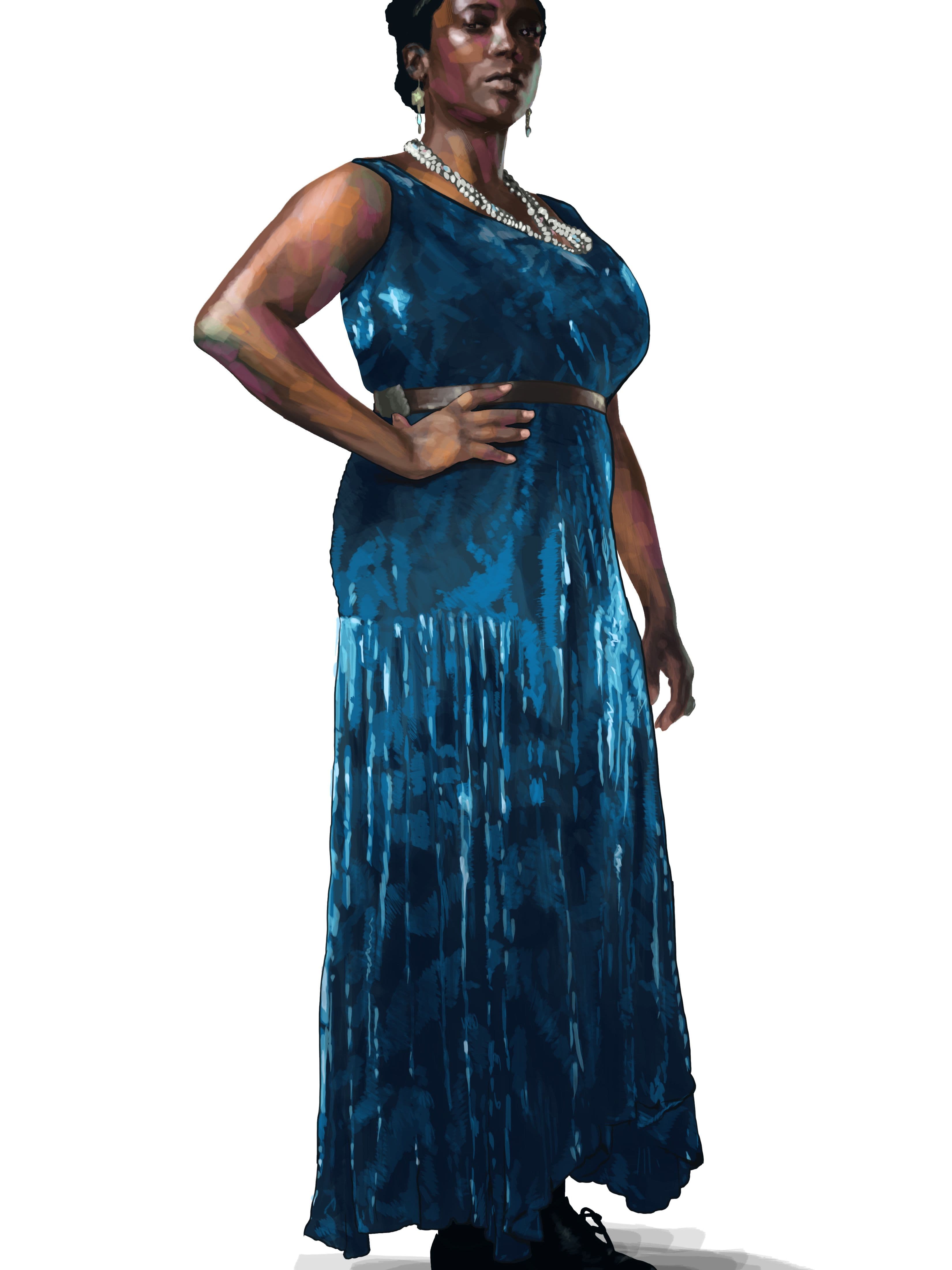Sketch of Annie in "Sinners."