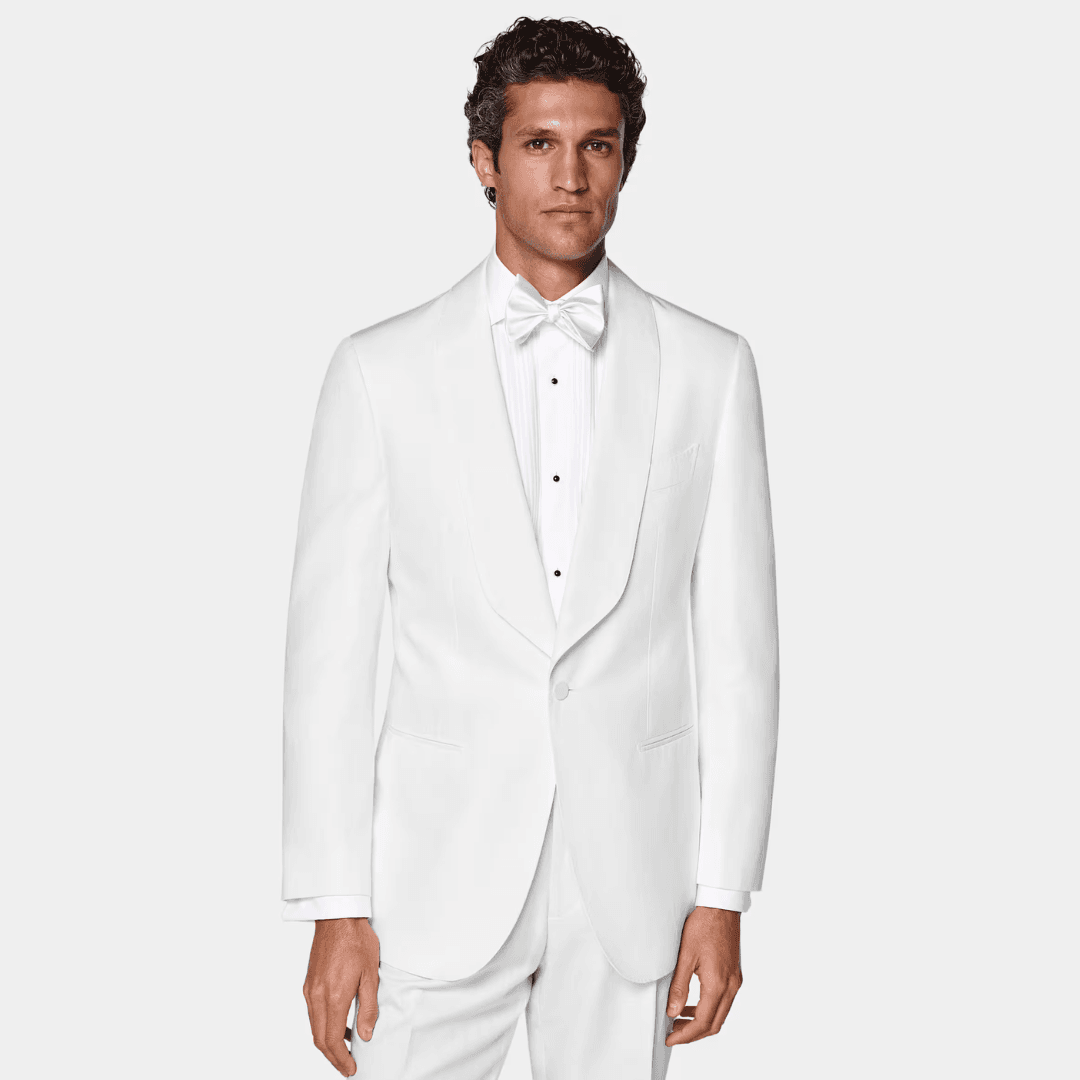 Suit Supply Off-White Tailored Fit Havana Tuxedo