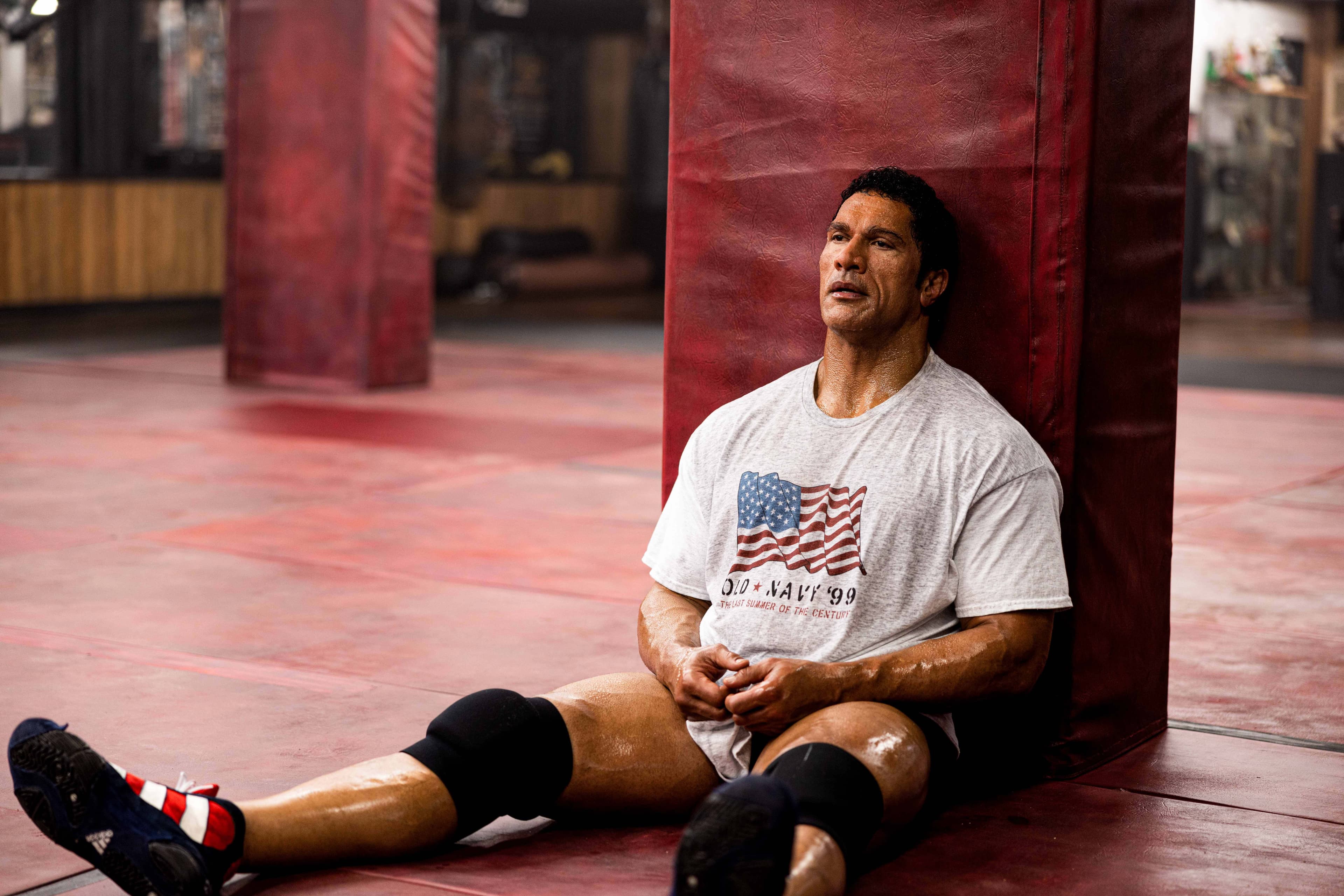 Dwayne Johnson in "The Smashing Machine."