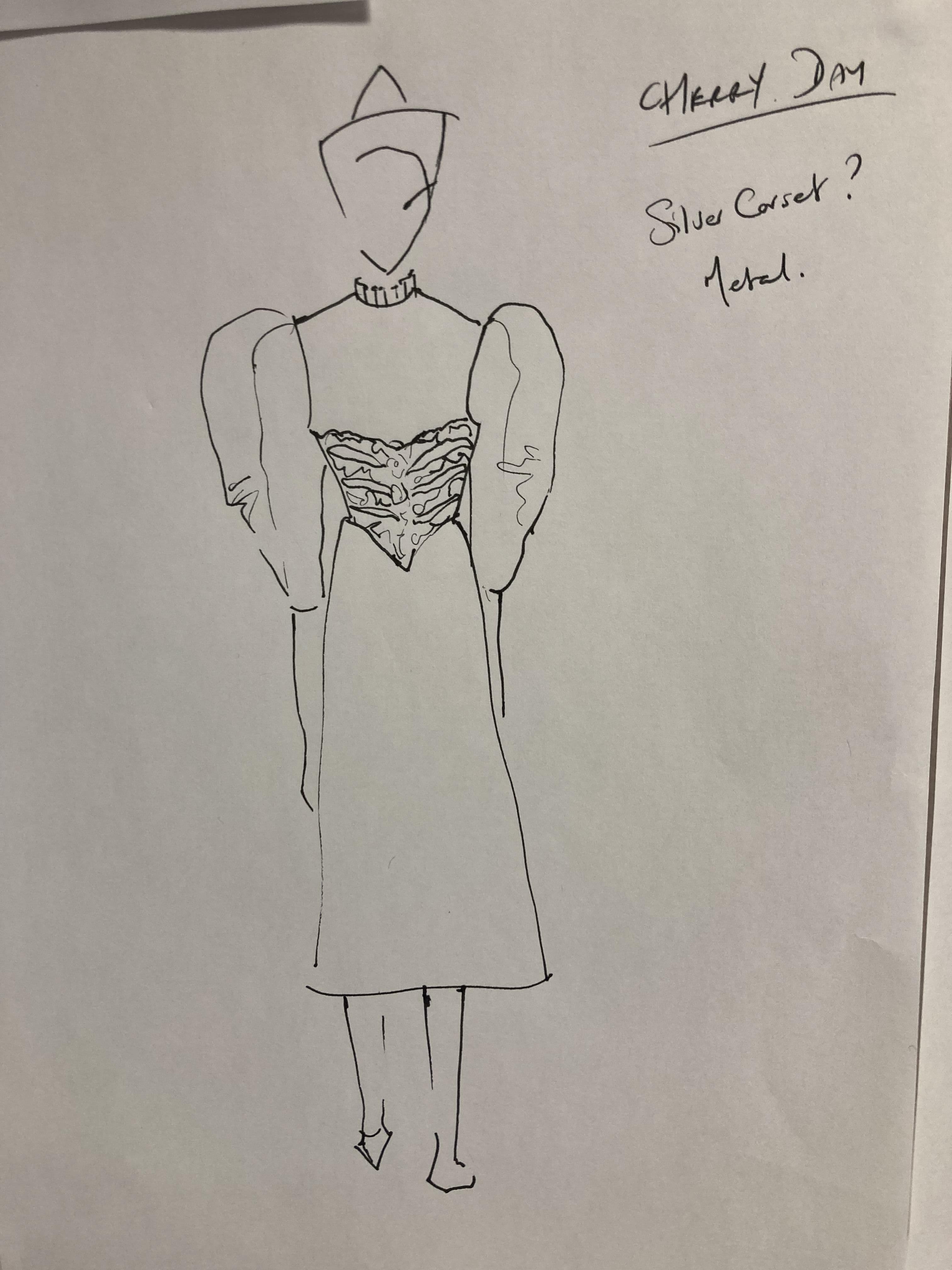 One of Susie Coulthard’s sketches for Cherry.