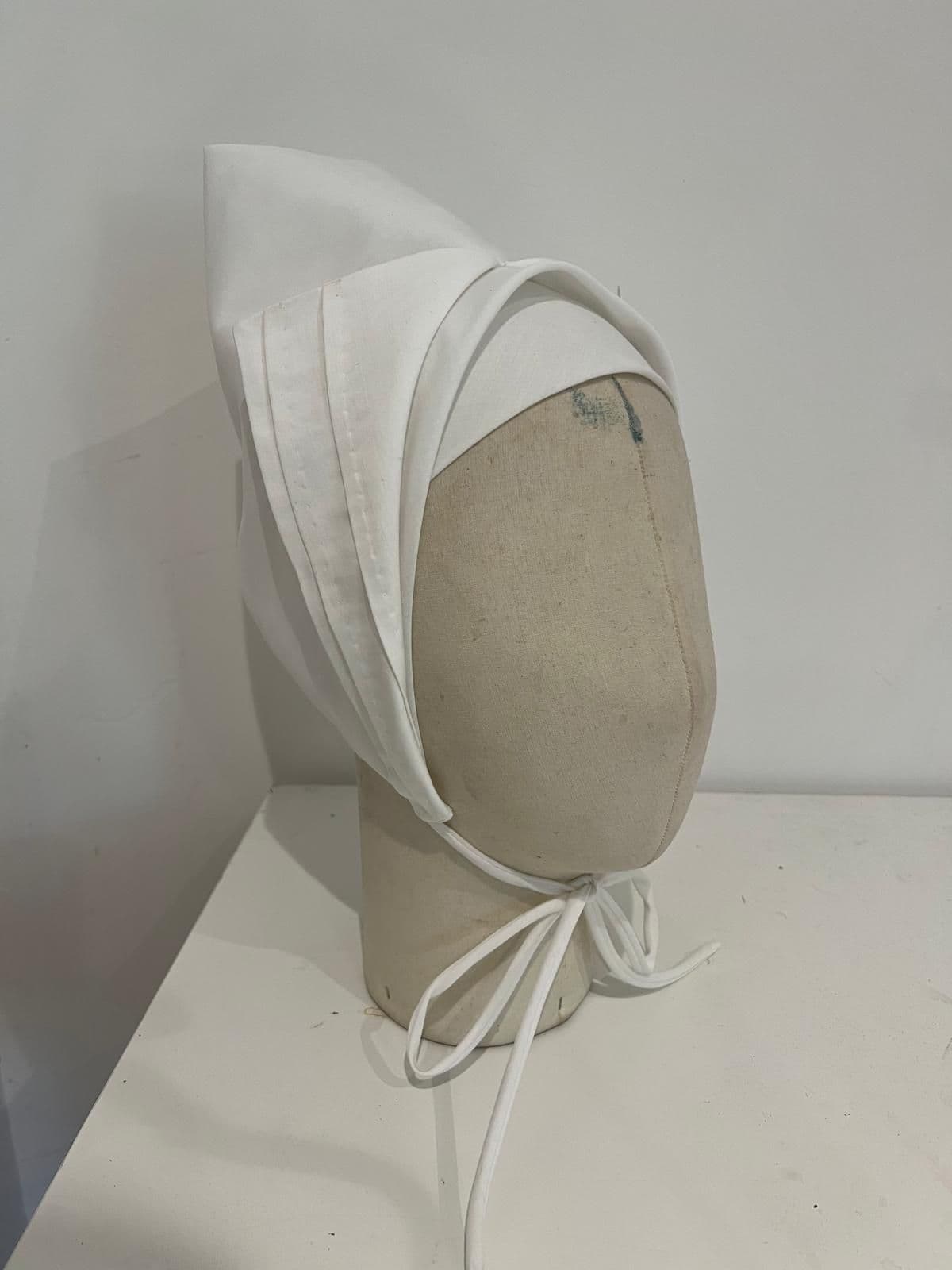 One of Cherry's sculptural head pieces designed with the help of Hood London.