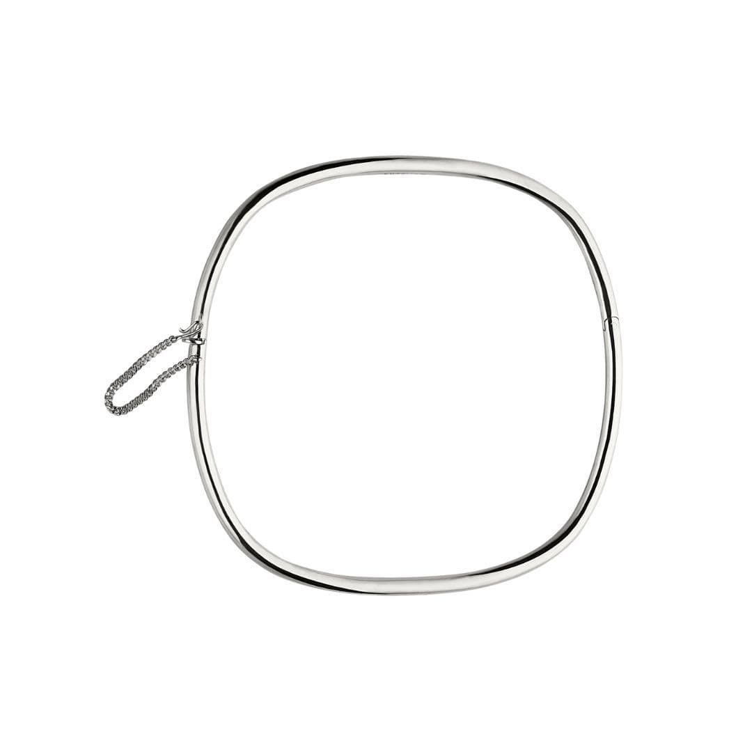 Cascade Oval Hinge Collar In Sterling