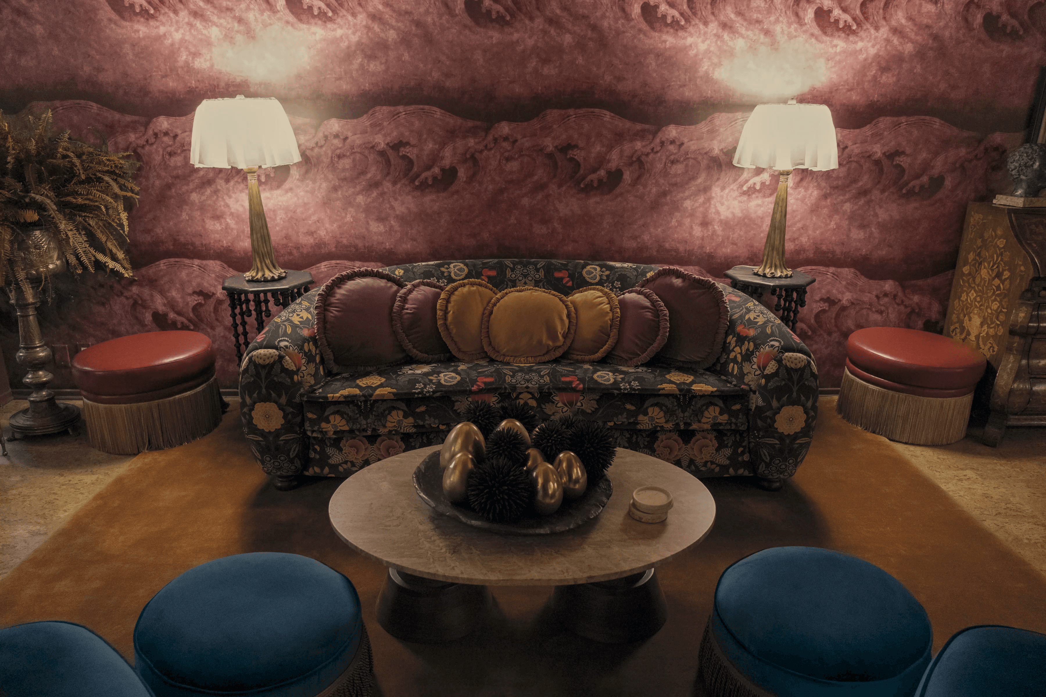 Lindsey harbors an obsession with velvet furnishings, which Yun calls her “emotional support”.