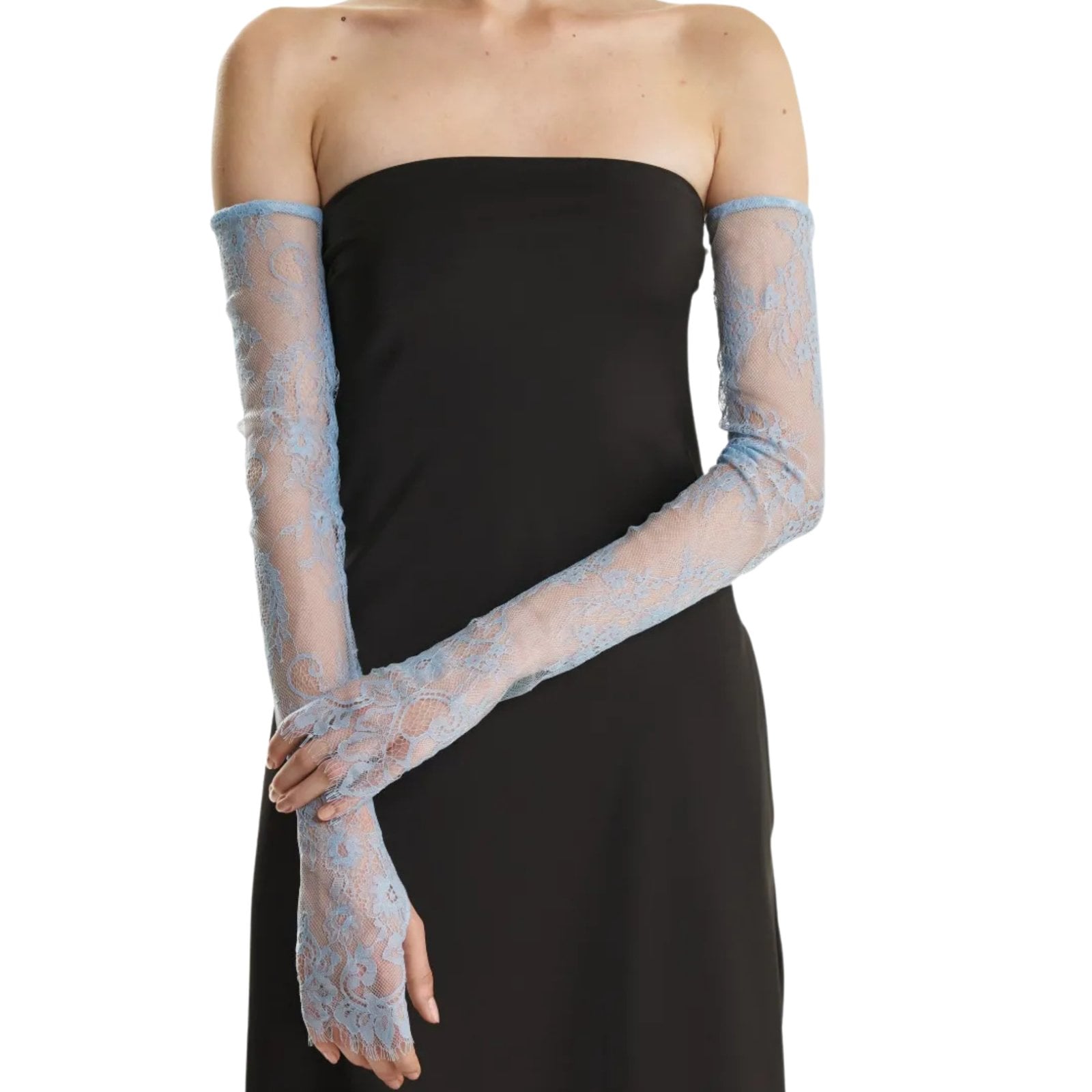 2310 STUDIO lace-trimmed gloves
