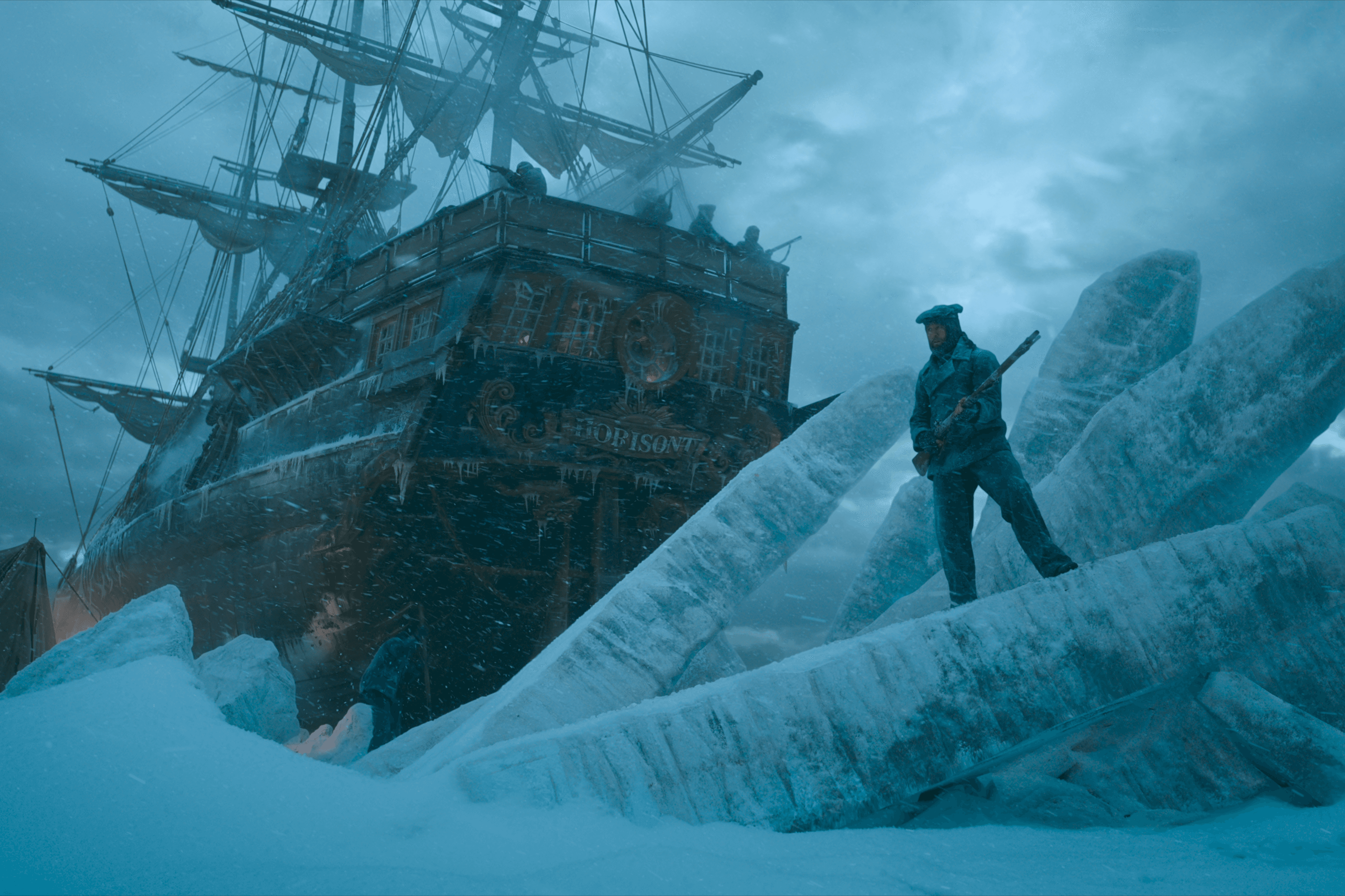 The shipwreck in "Frankenstein."