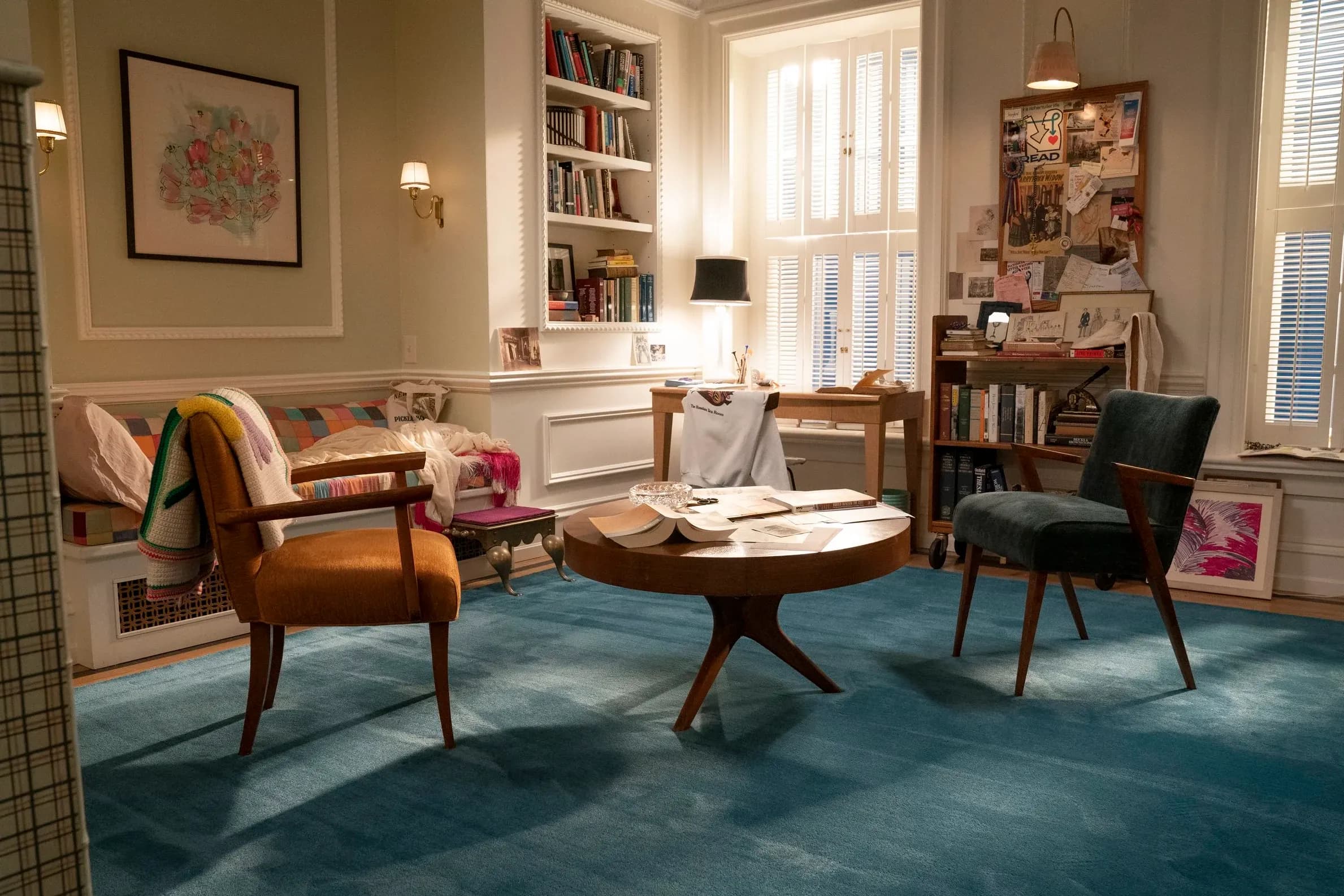 The living room for the show "And Just Like That"