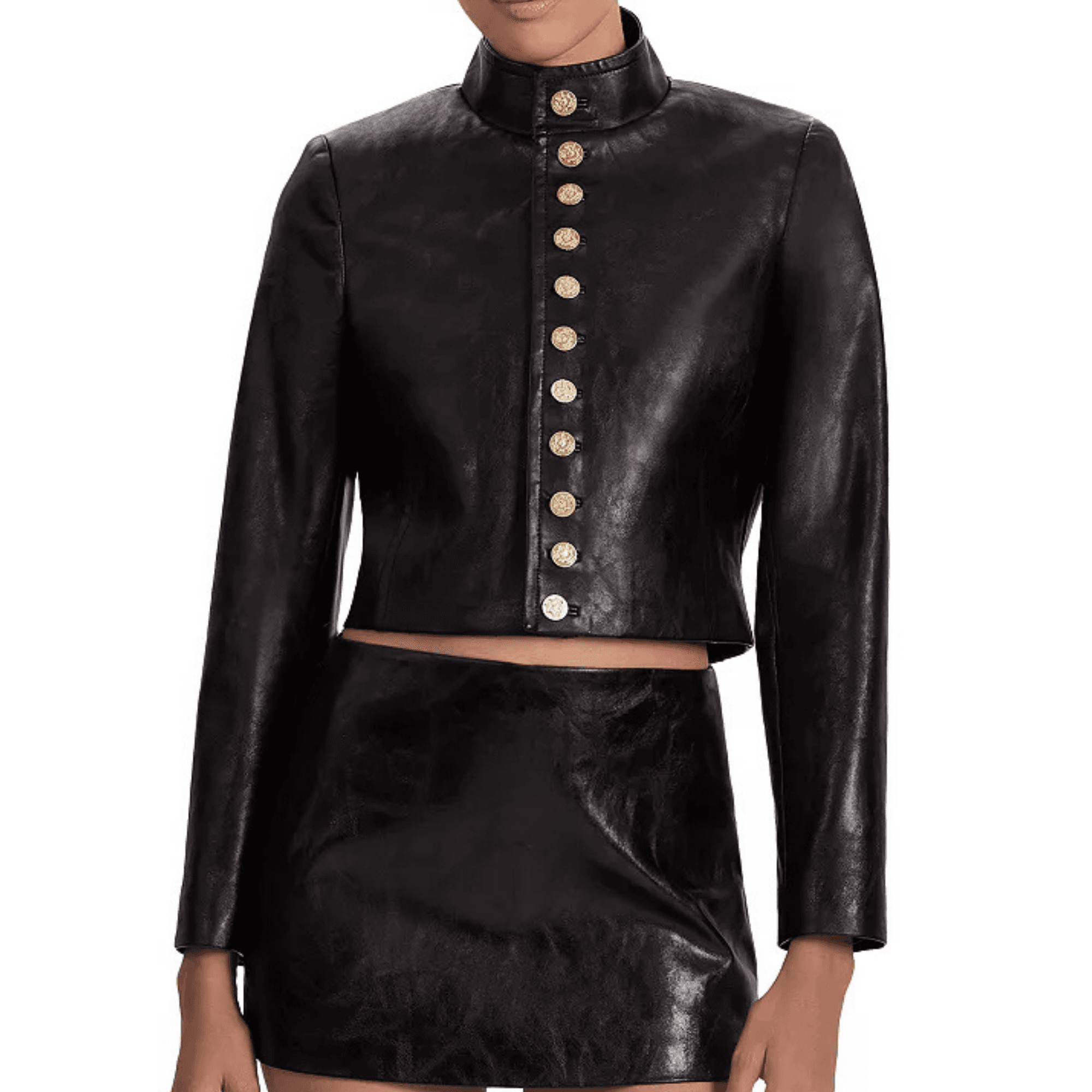 Alice and Olivia Emerson Faux Leather Jacket