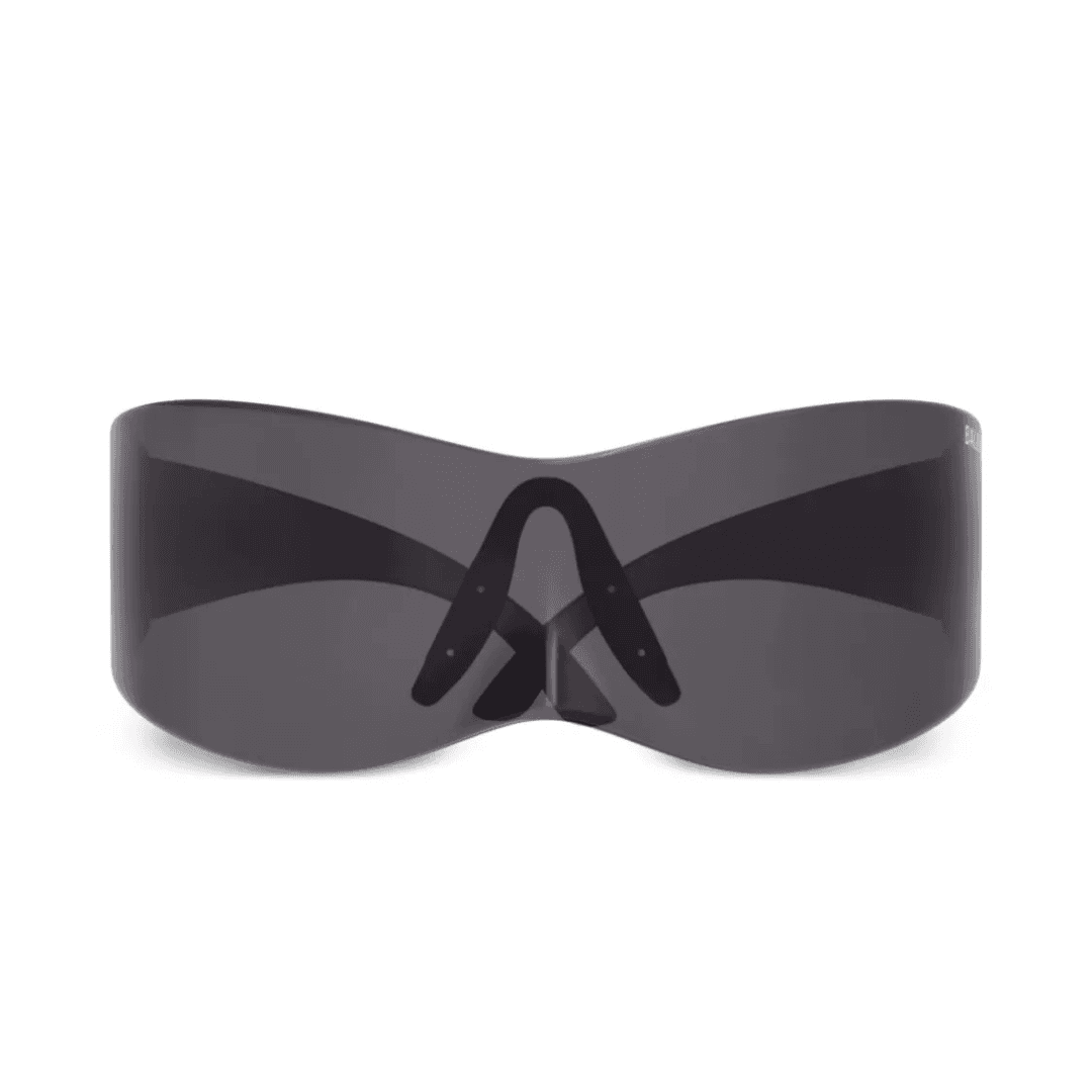 Balenciaga Black Mono Mask Sunglasses