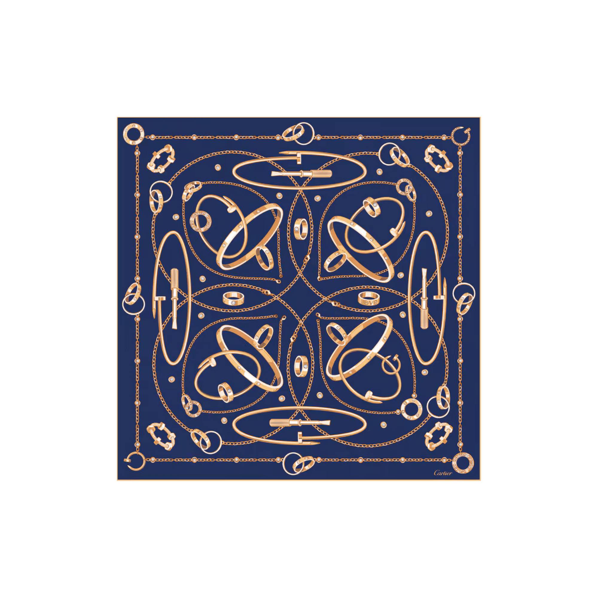 Cartier 90 SCARF, PRECIOUS MUNDANITY