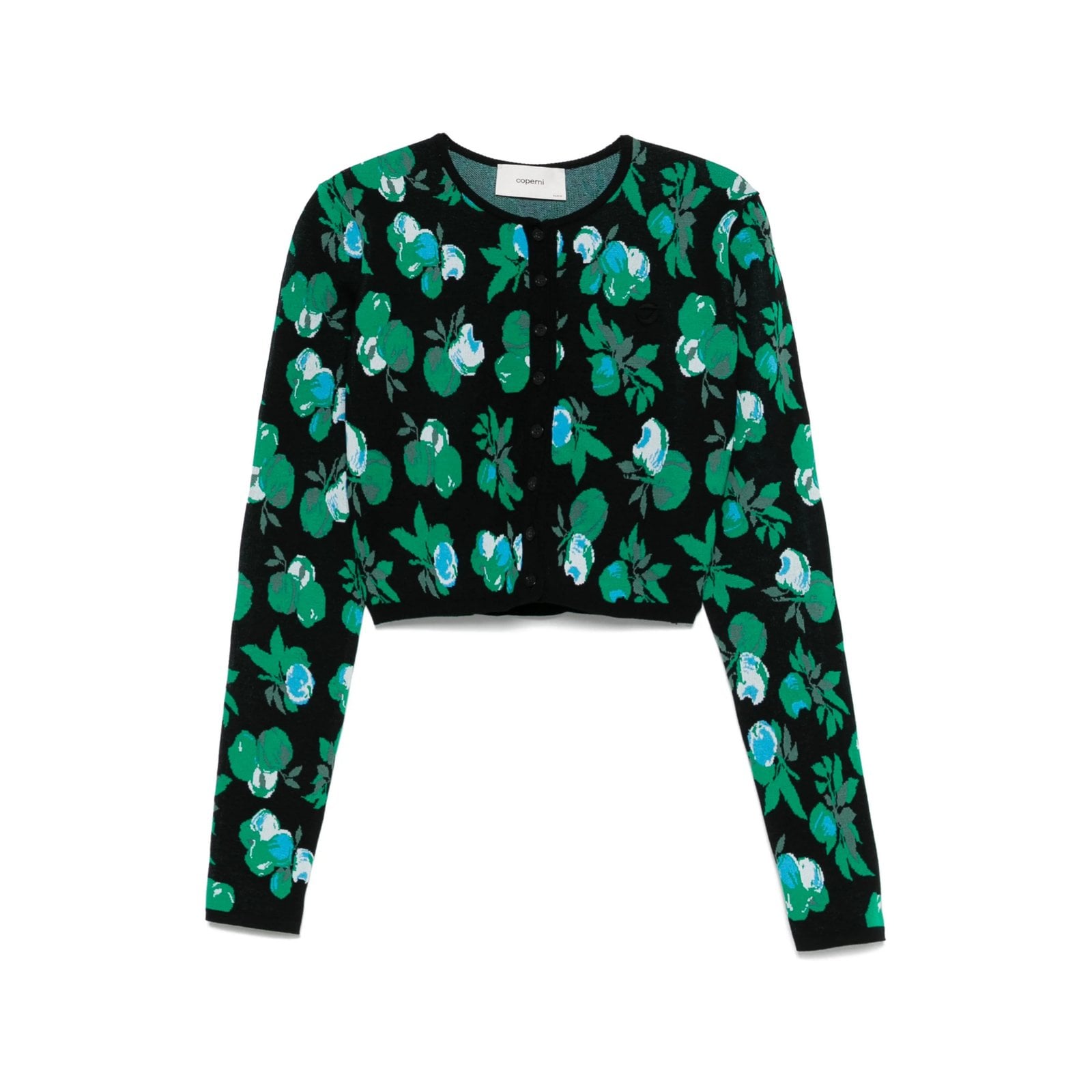 Coperni floral-jacquard cardigan