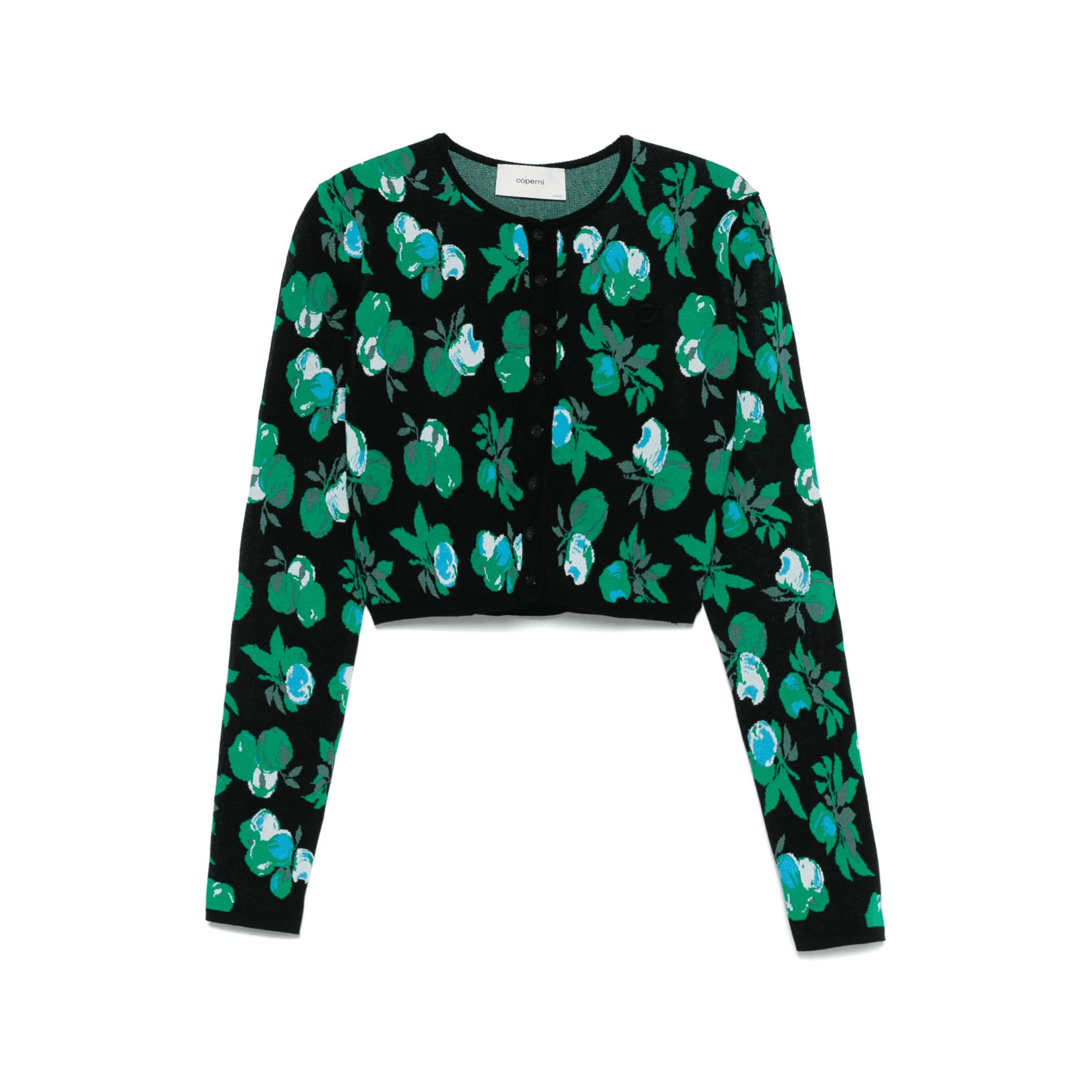 Coperni floral-jacquard cardigan