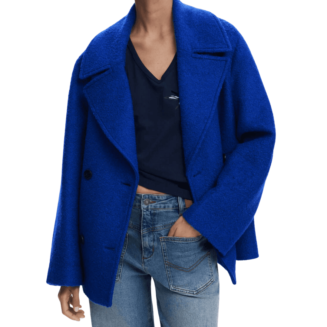 Desigual Short Fleece Coat