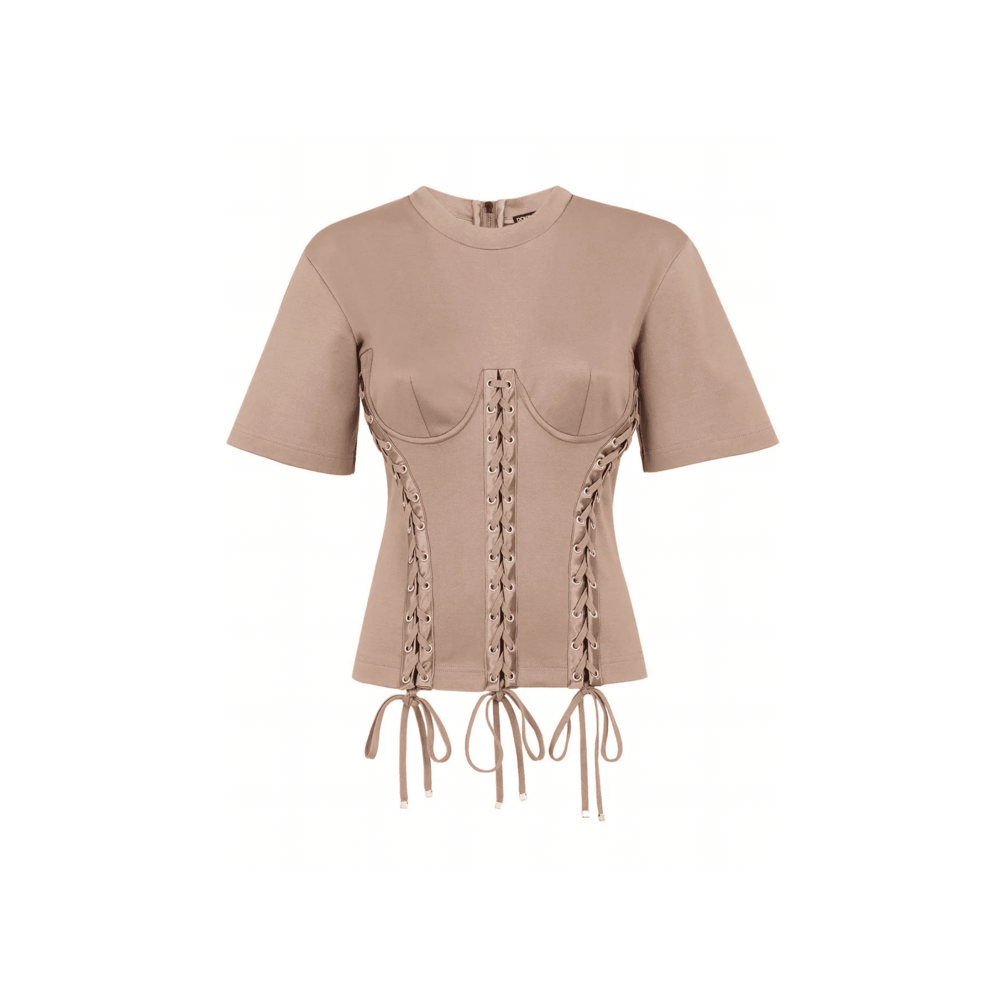 Dolce & Gabbana eyelet-detail corset T-shirt