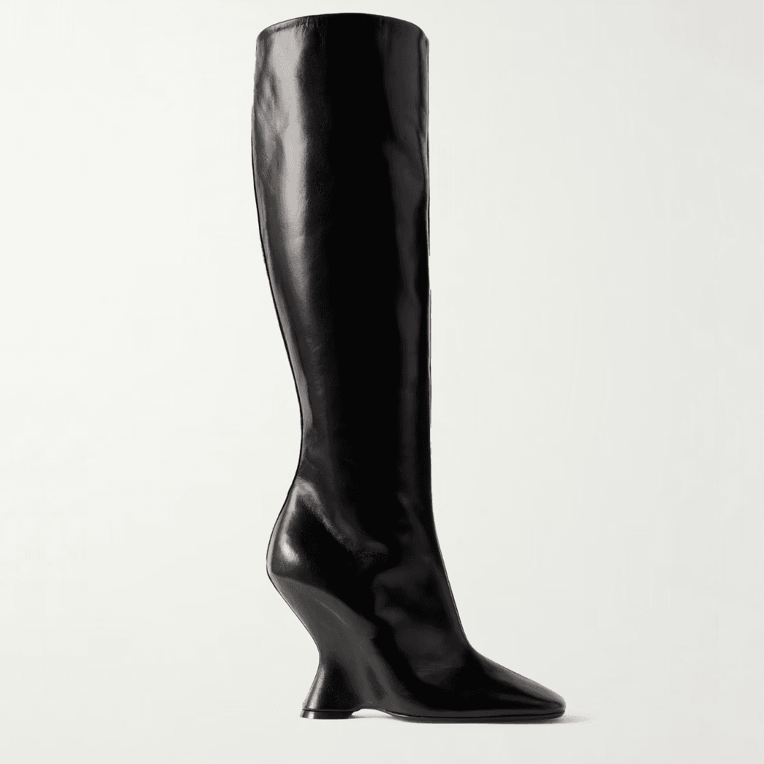 Dries Van Noten Leather Knee Boots