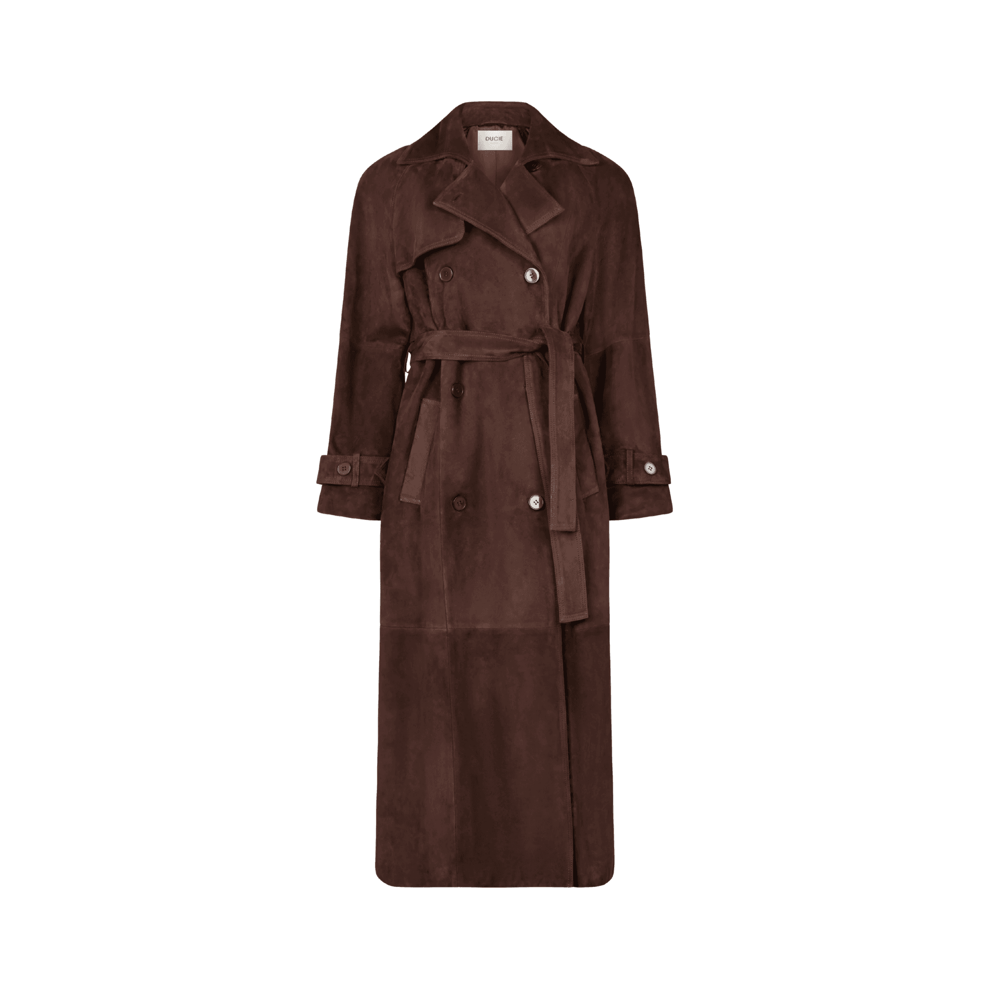 Ducie Corrin Suede Trench Coat