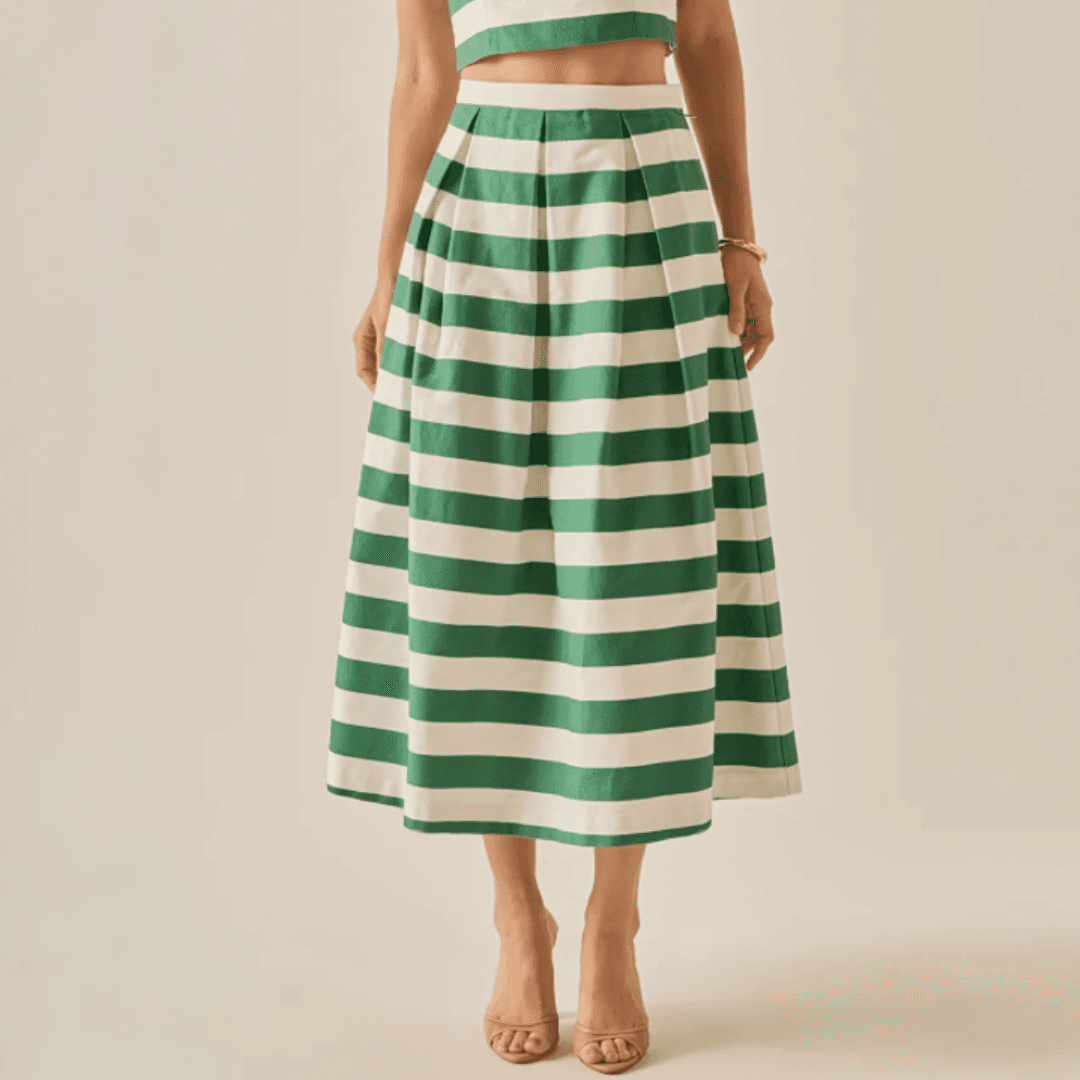 English Factory Bold Stripe Mini Skirt