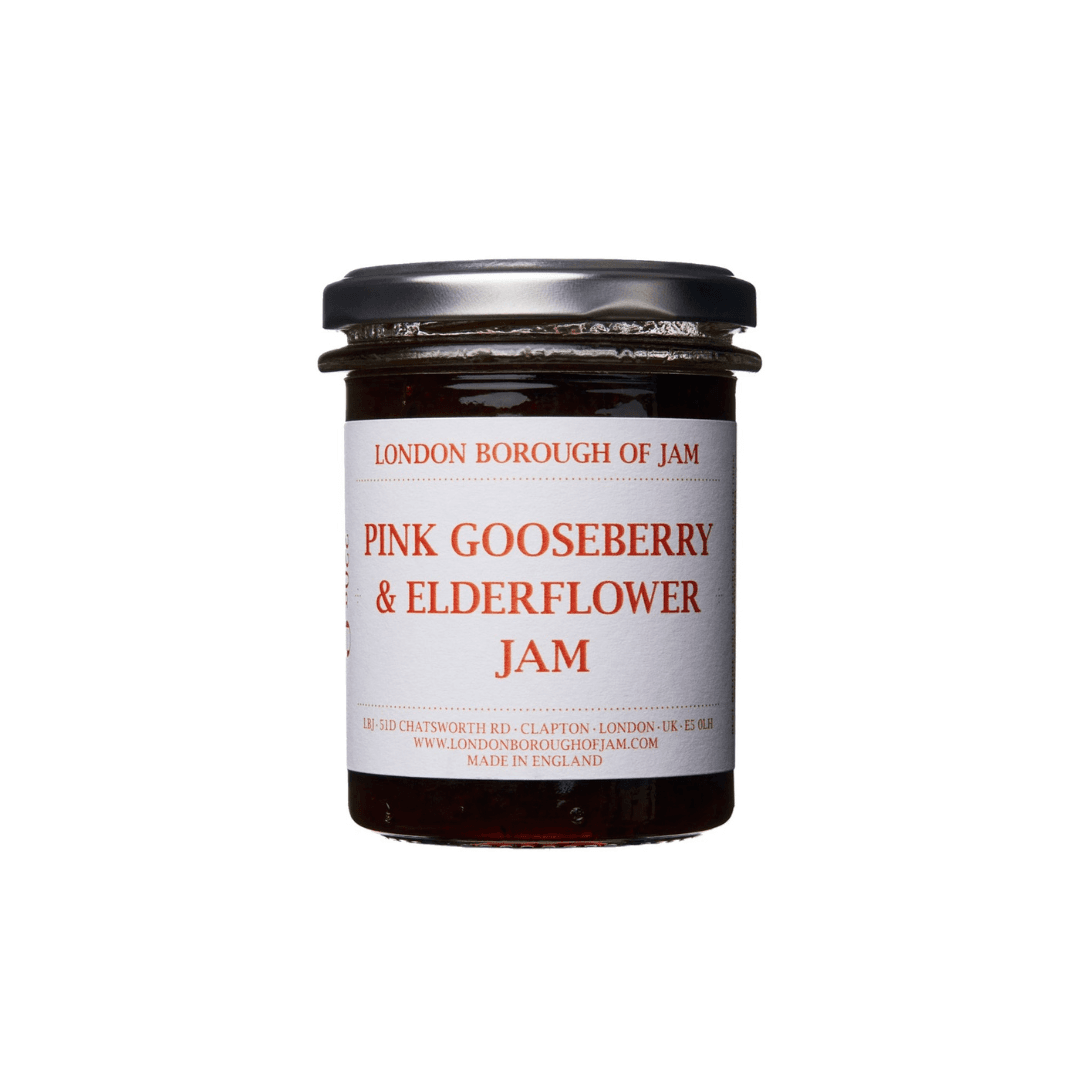 London Borough of Jam Pink Gooseberry and Elderflower Jam