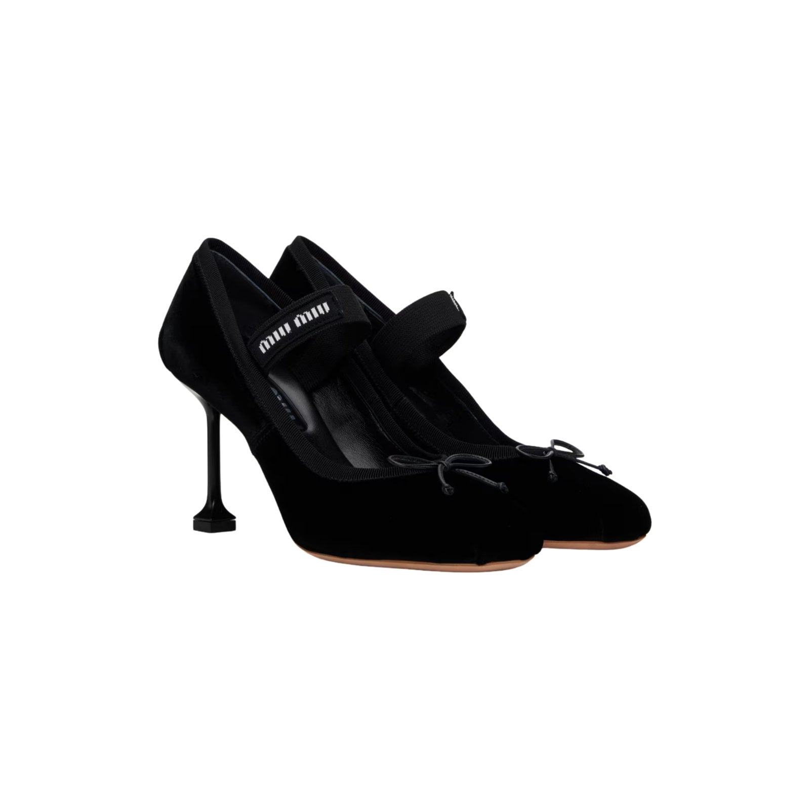 MIU MIU Black Ballerina Heels