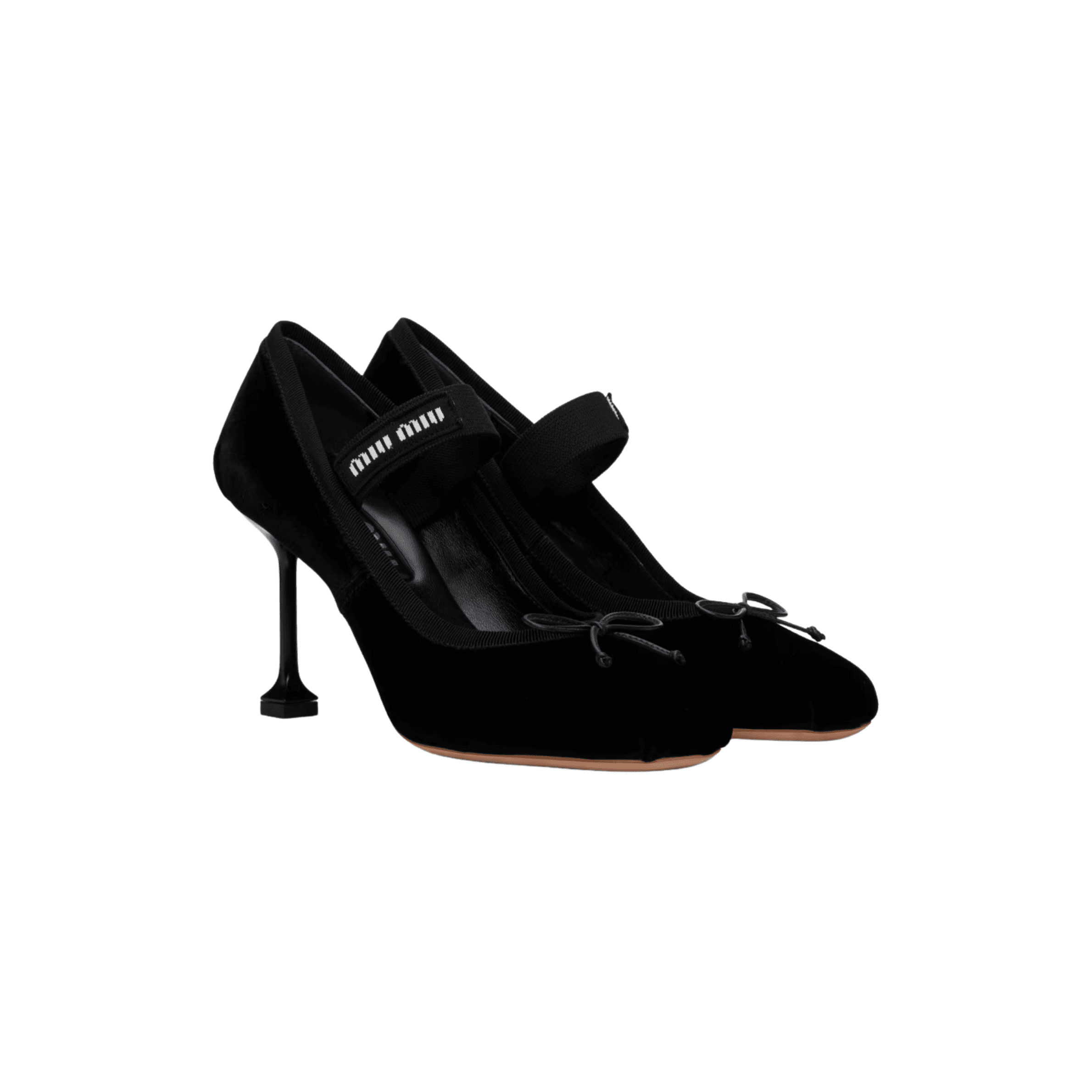 MIU MIU Black Ballerina Heels