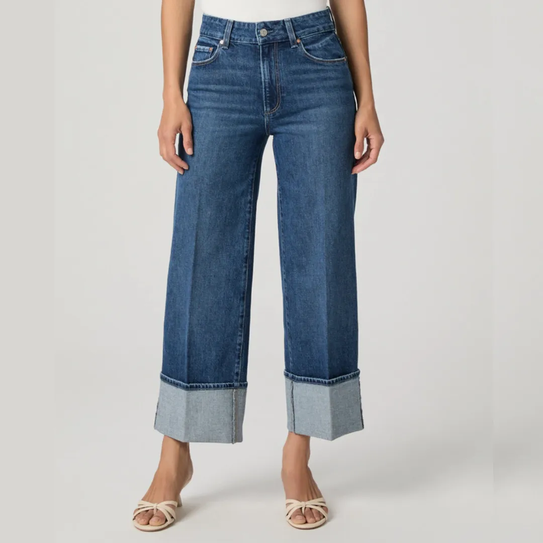 Paige Sasha Ankle Wide Leg Jean
