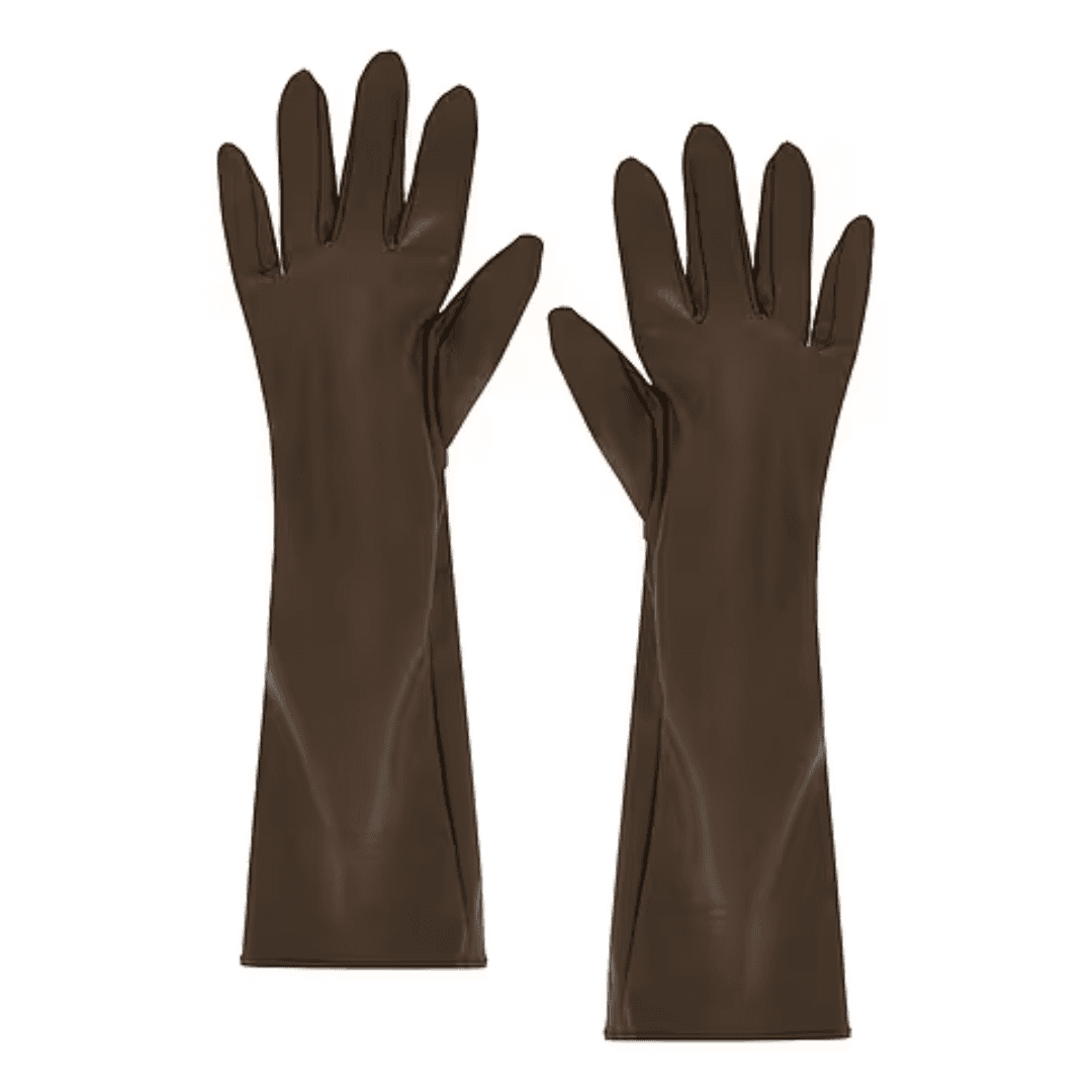 Petit Moments Carmen Gloves in brown against a white background