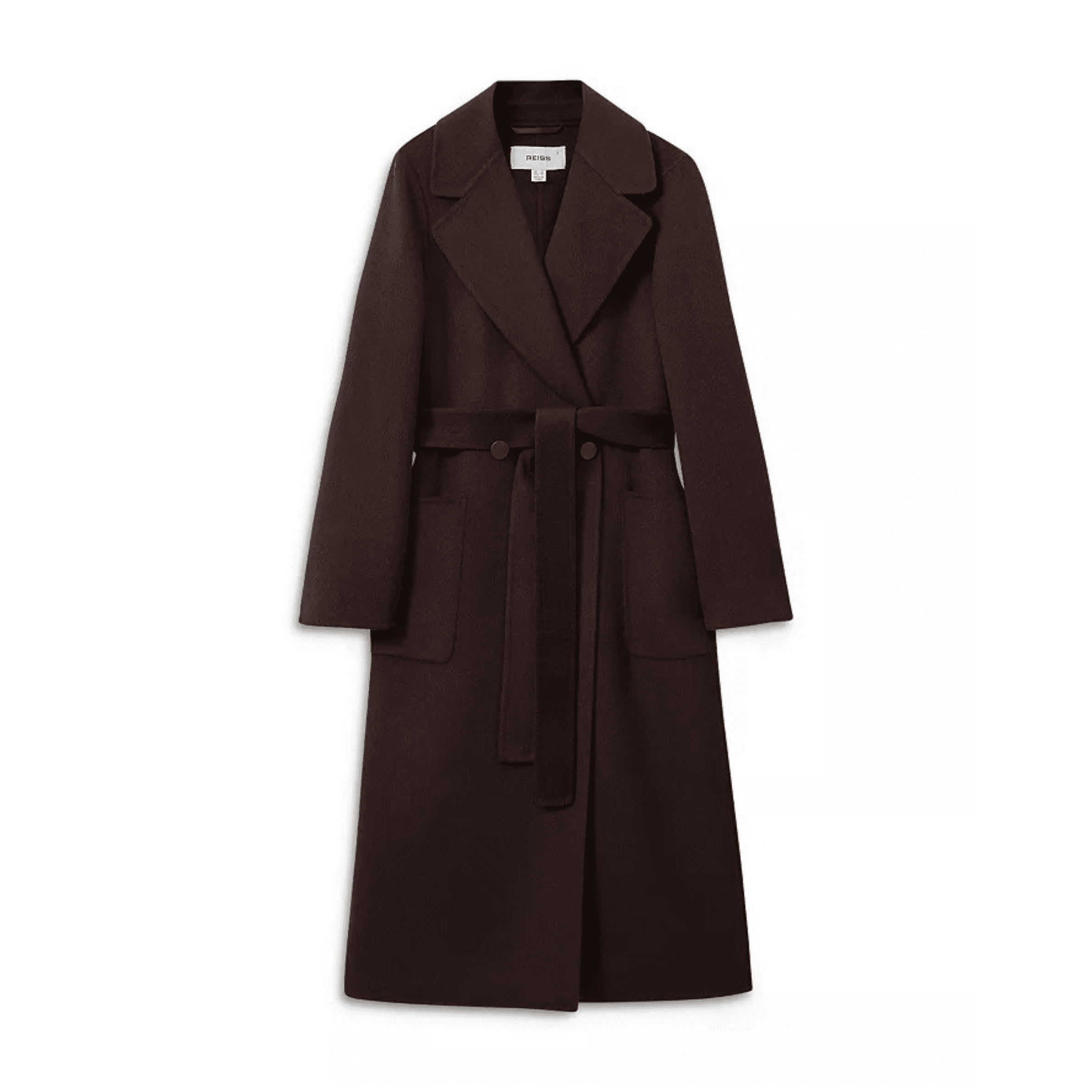 REISS Lucia Long Double Breasted Coat