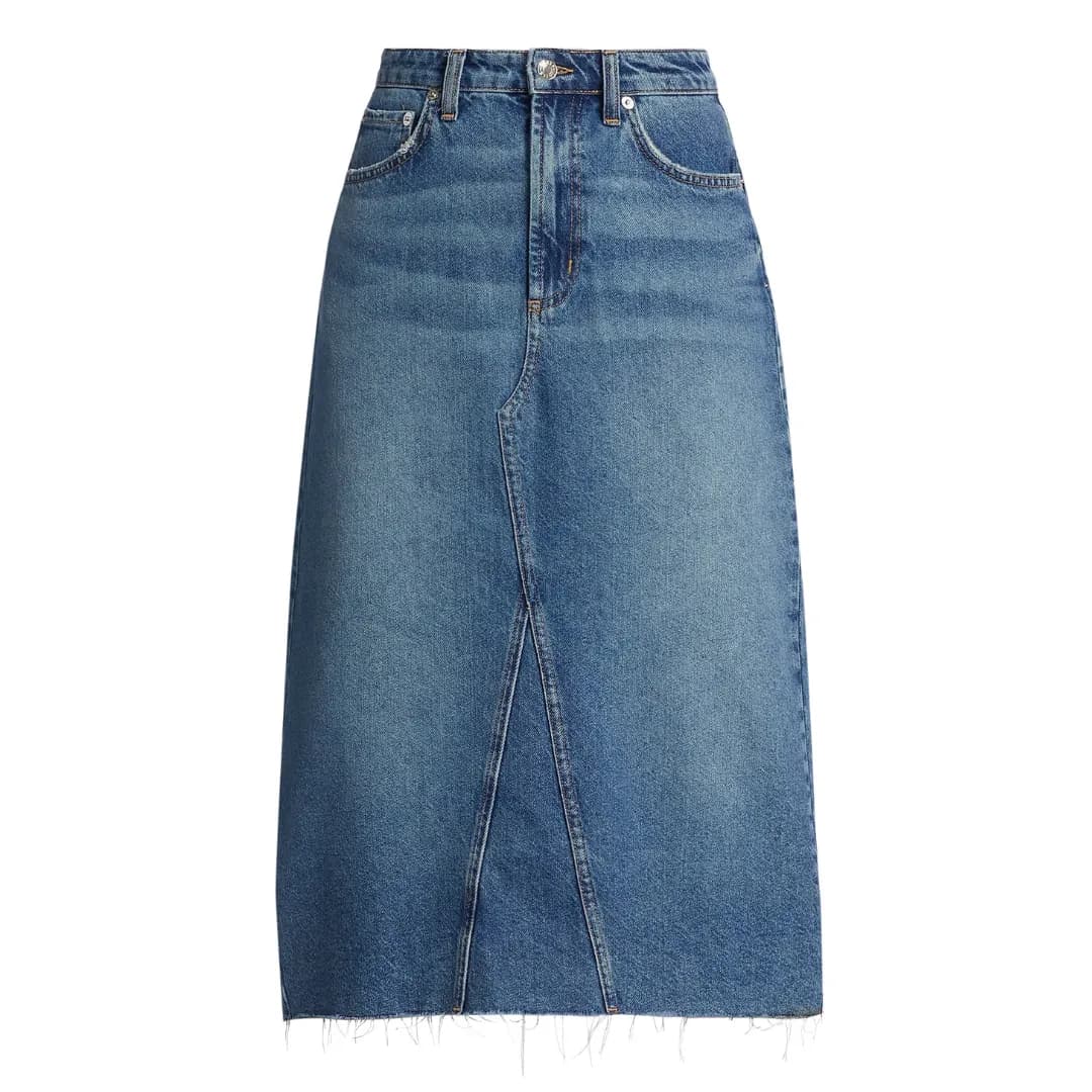 Rails Denim Midi Skirt