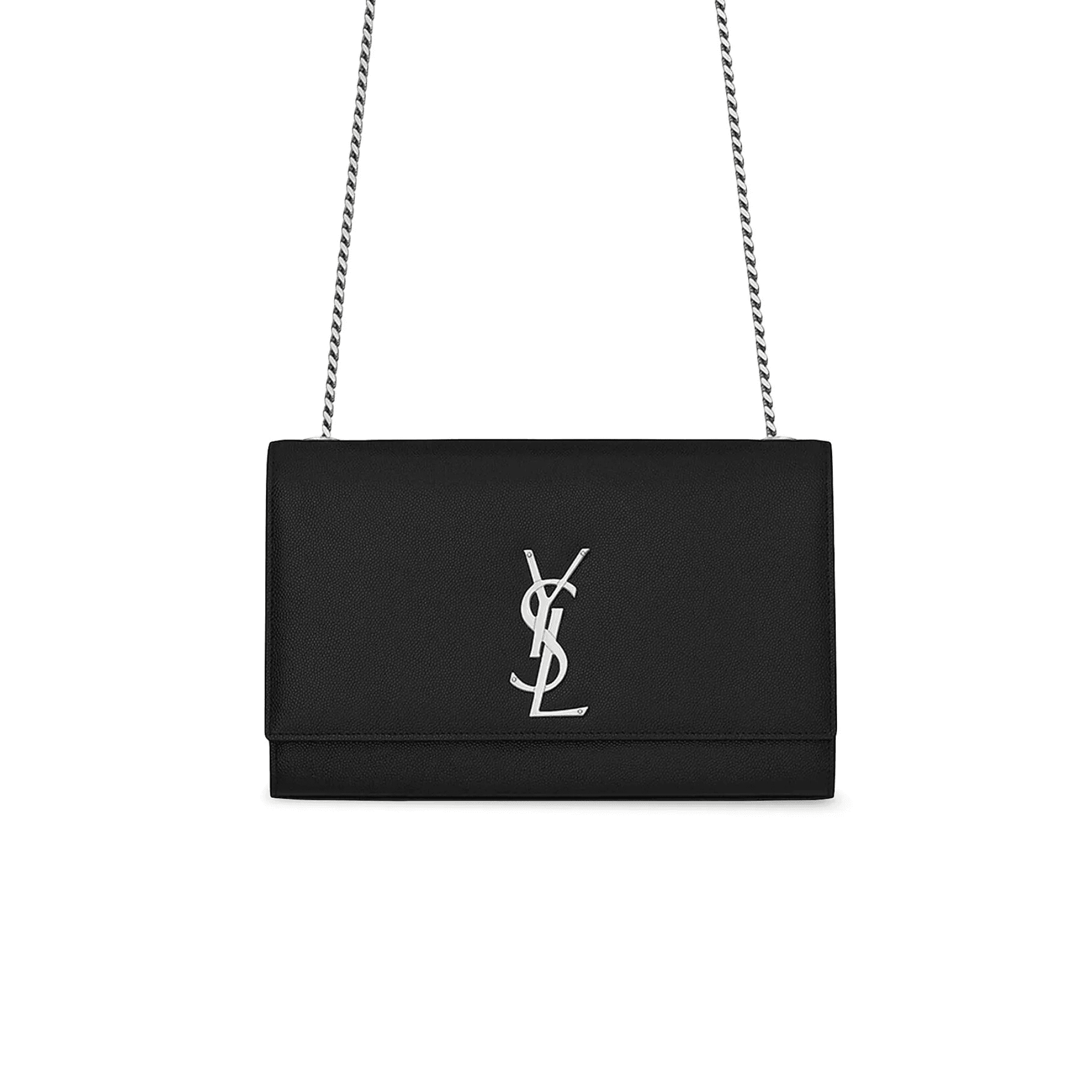 Saint Laurent Medium Kate Grained Leather Shoulder Bag