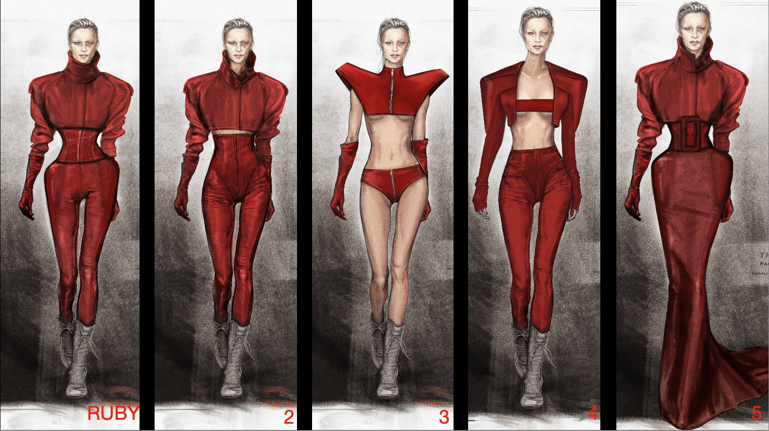 Sarah Evelyn's sketches.