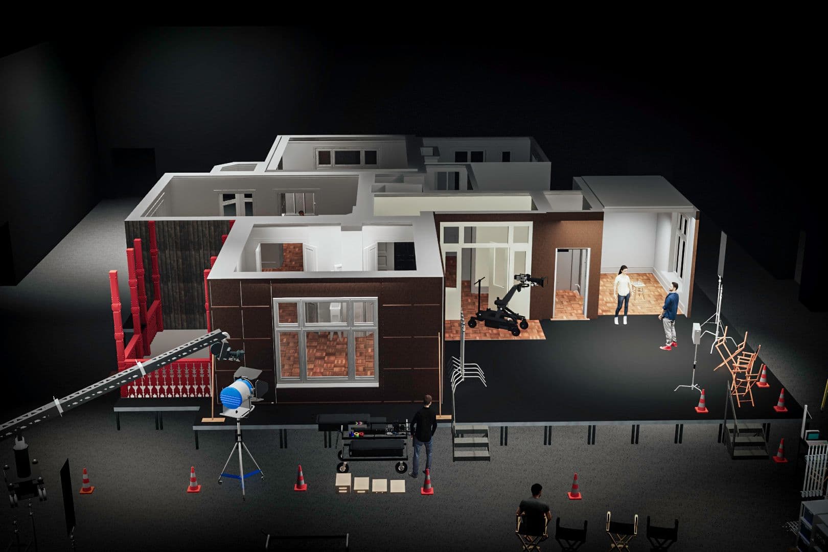 Render of house stage in "Sentimental Value."
