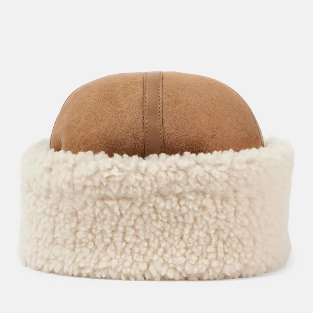 Toteme Shearling and leather hat