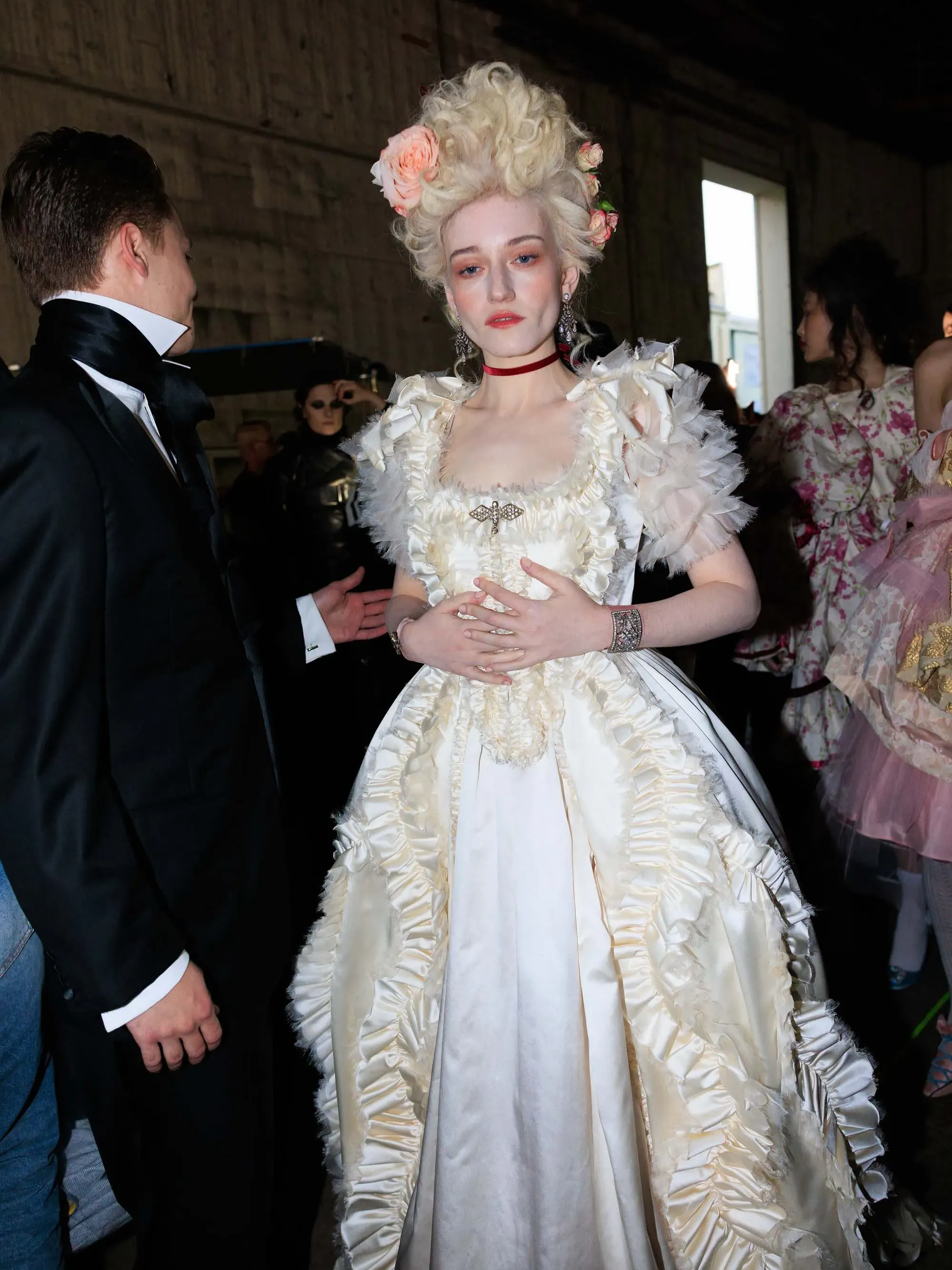 Julia Garner in a "Marie Antoinette"-inspired look for Vogue World 2025.