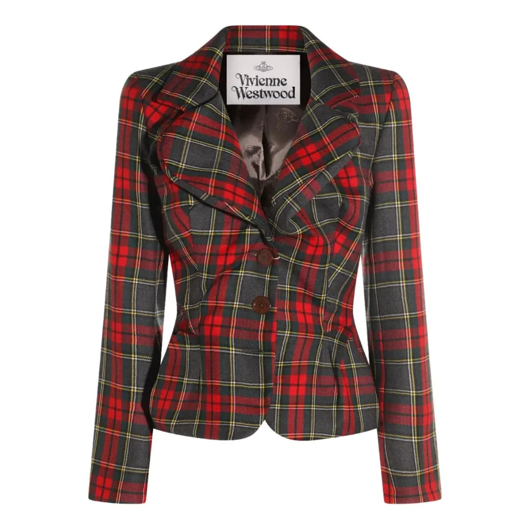 Vivienne Westwood tartan-patterned blazer