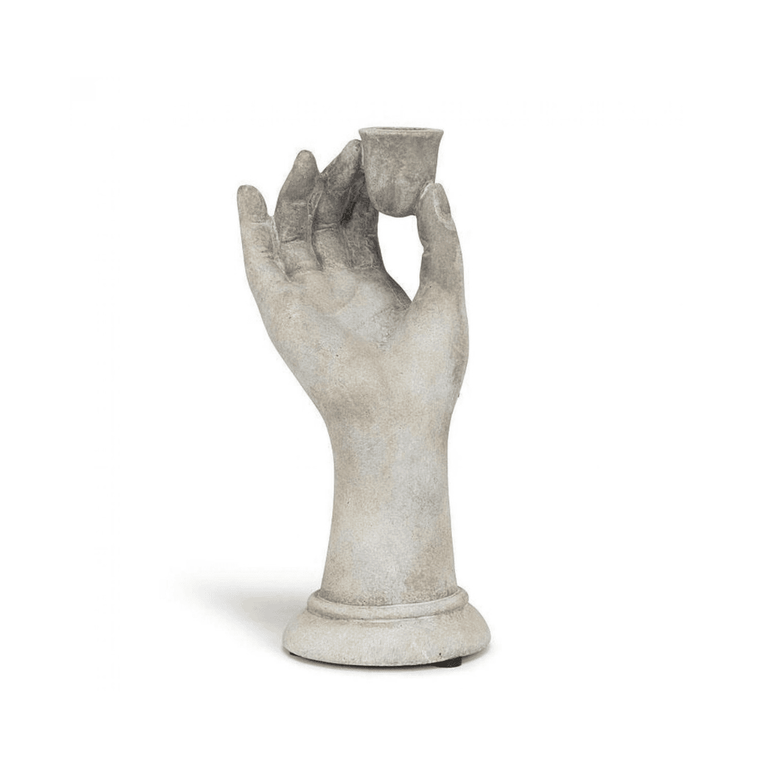 Winston Porter Tall Dainty Hand Taper Candle Holder