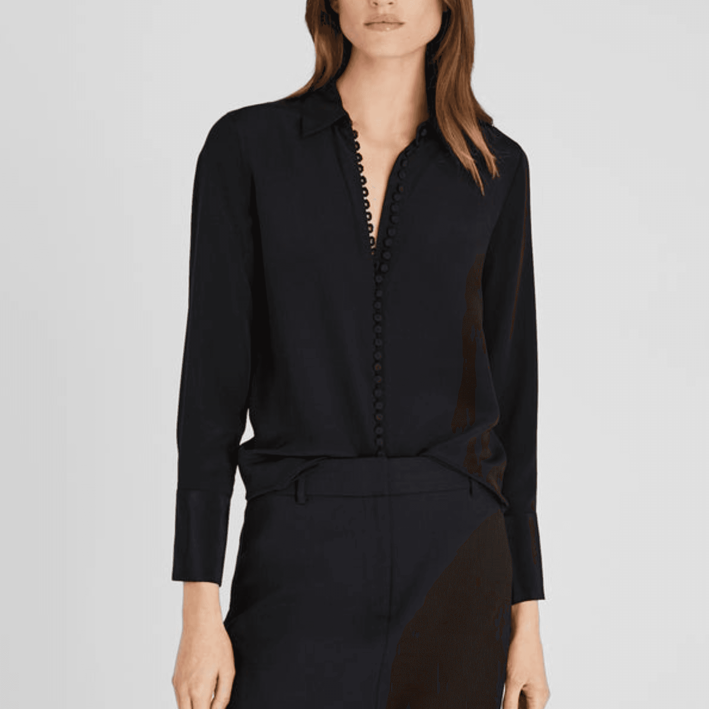 club monaco Helek Silk Shirt.
