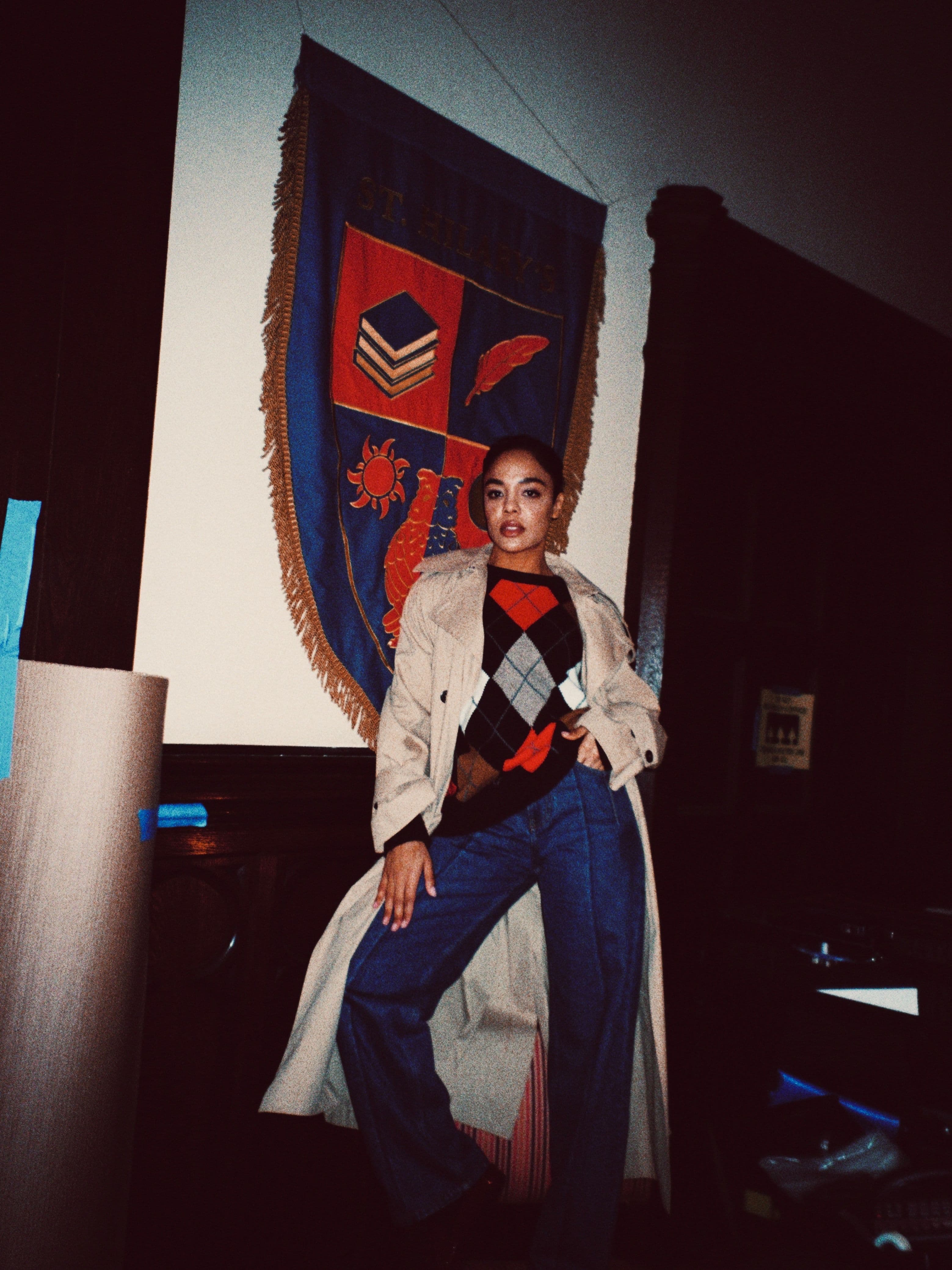 Tessa Thompson on the set of "His & Hers."